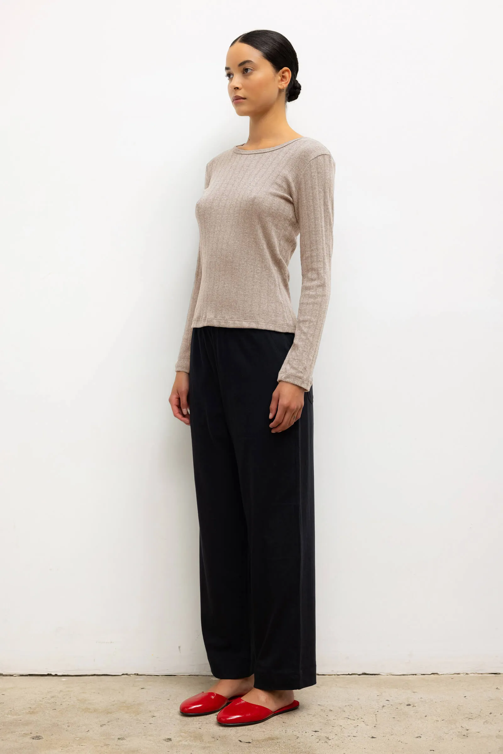 Pointelle Slim Fit Long Sleeve sold by Leset product image thumbnail 5
