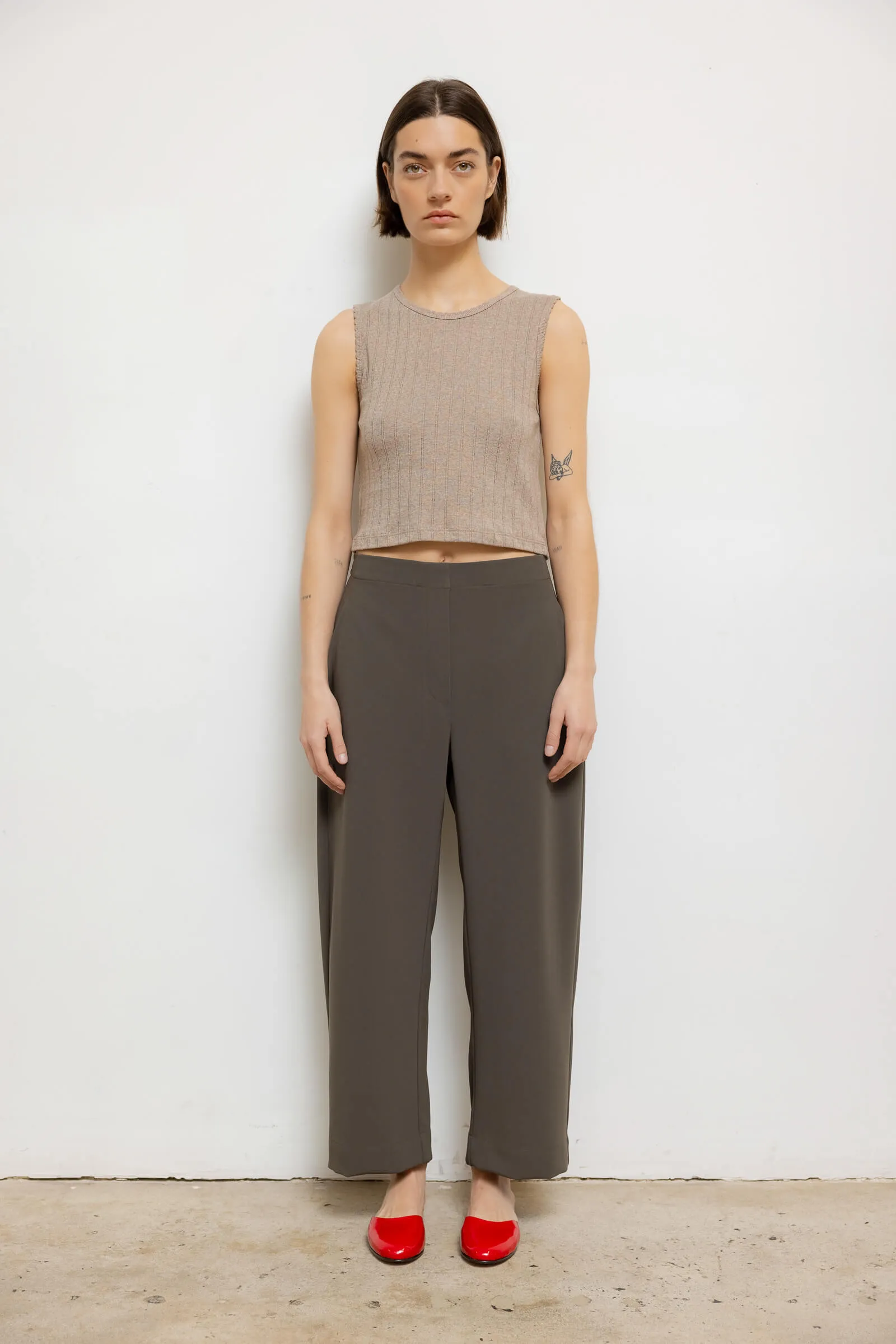 Pointelle Sleeveless Crew sold by Leset product image thumbnail 3