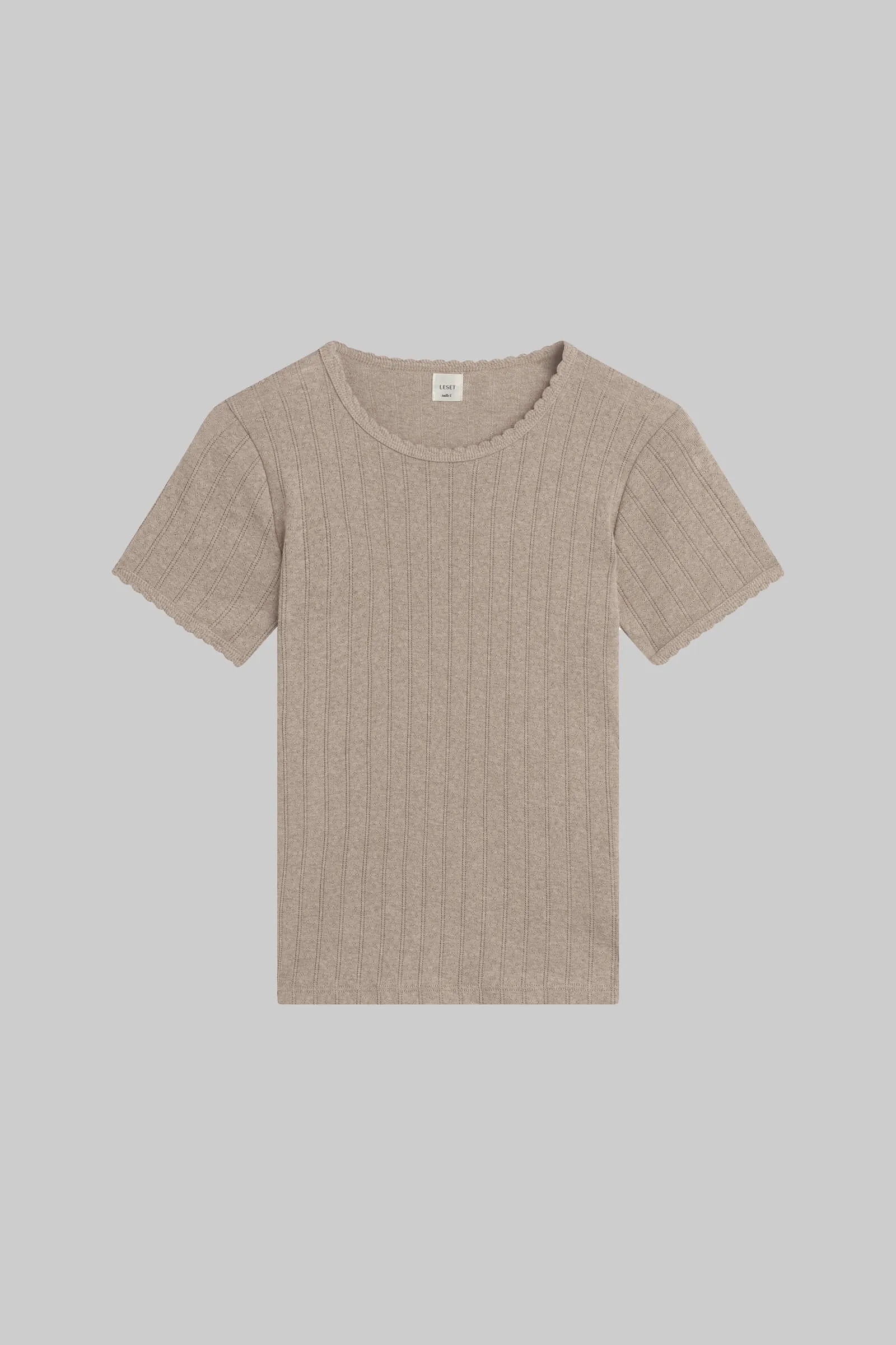 Pointelle Slim Fit Tee sold by Leset product image thumbnail 2