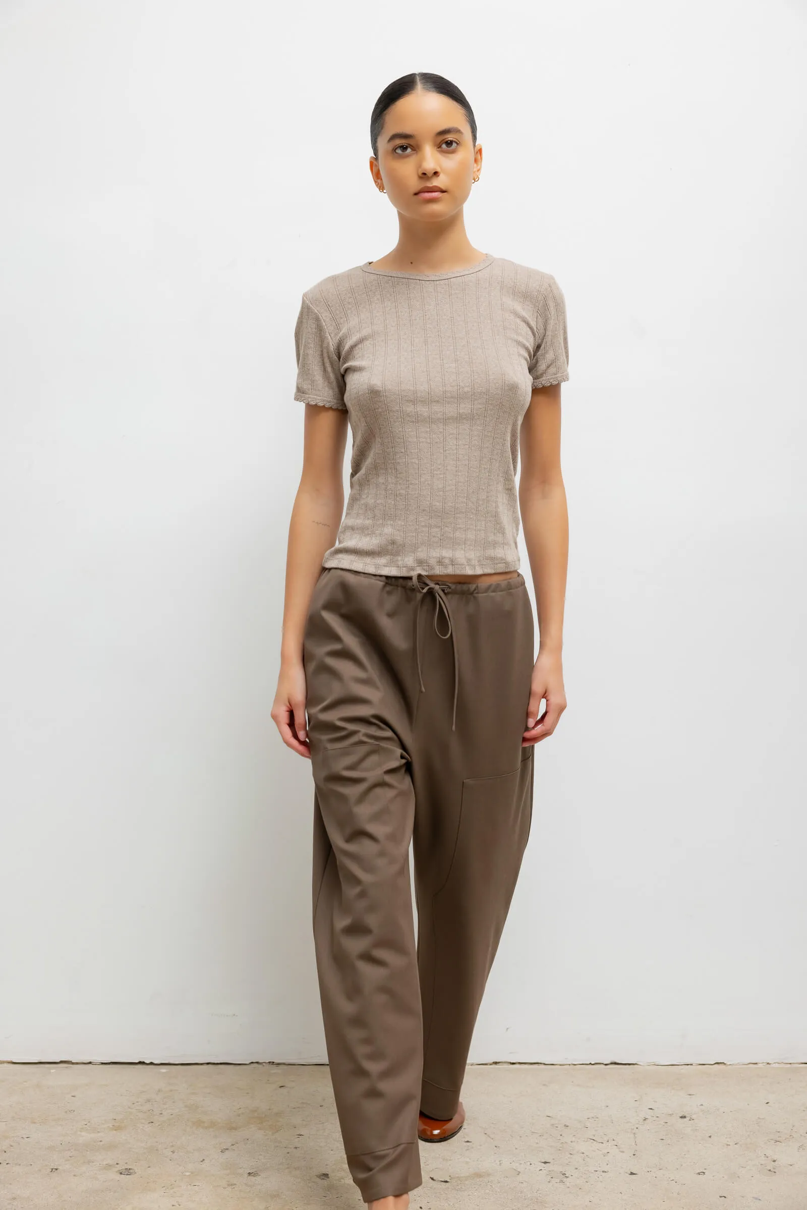 Pointelle Slim Fit Tee sold by Leset product image thumbnail 4