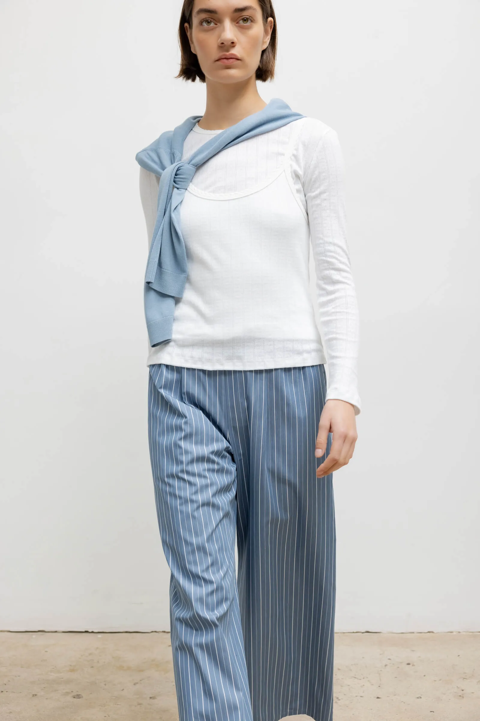 Pointelle Layered Long Sleeve sold by Leset product image thumbnail 4