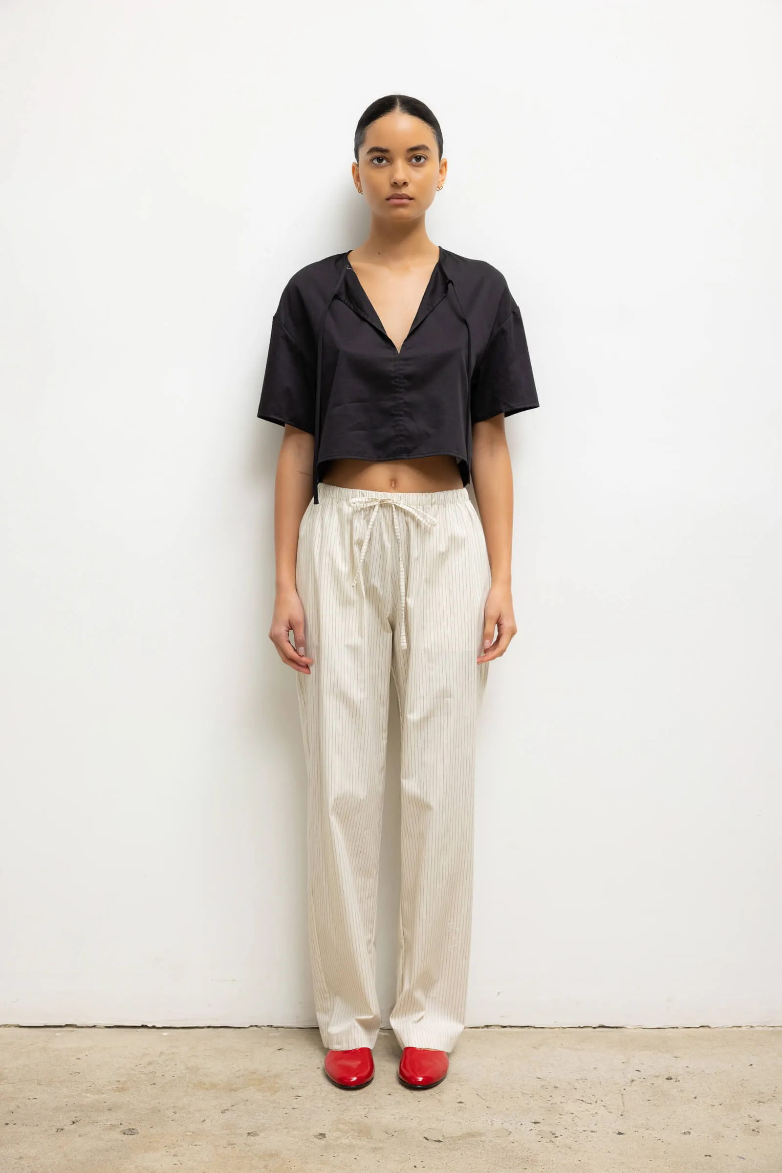 Yoko Short Sleeve Tie Top sold by Leset product image thumbnail 3