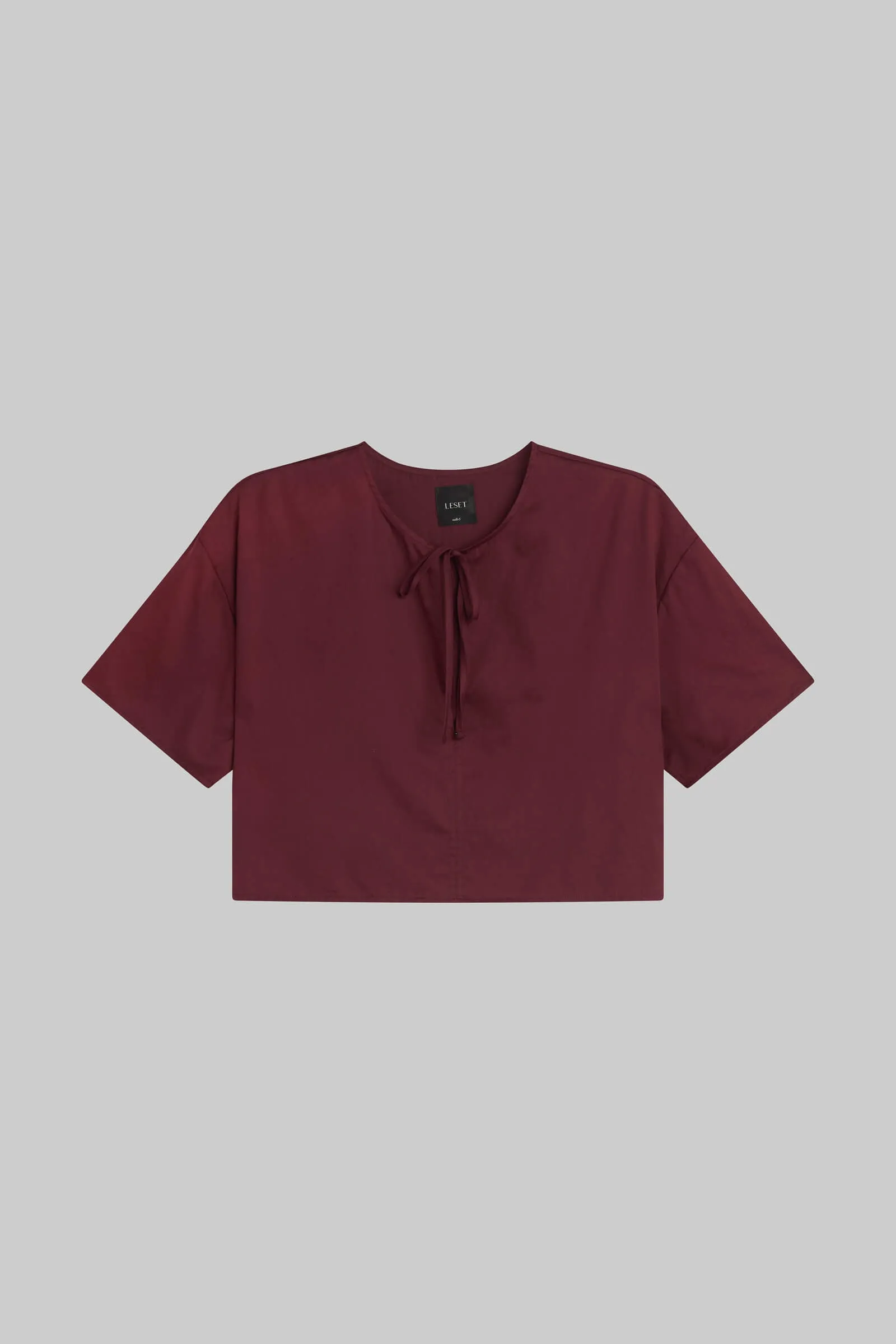 Yoko Short Sleeve Tie Top sold by Leset product image thumbnail 2