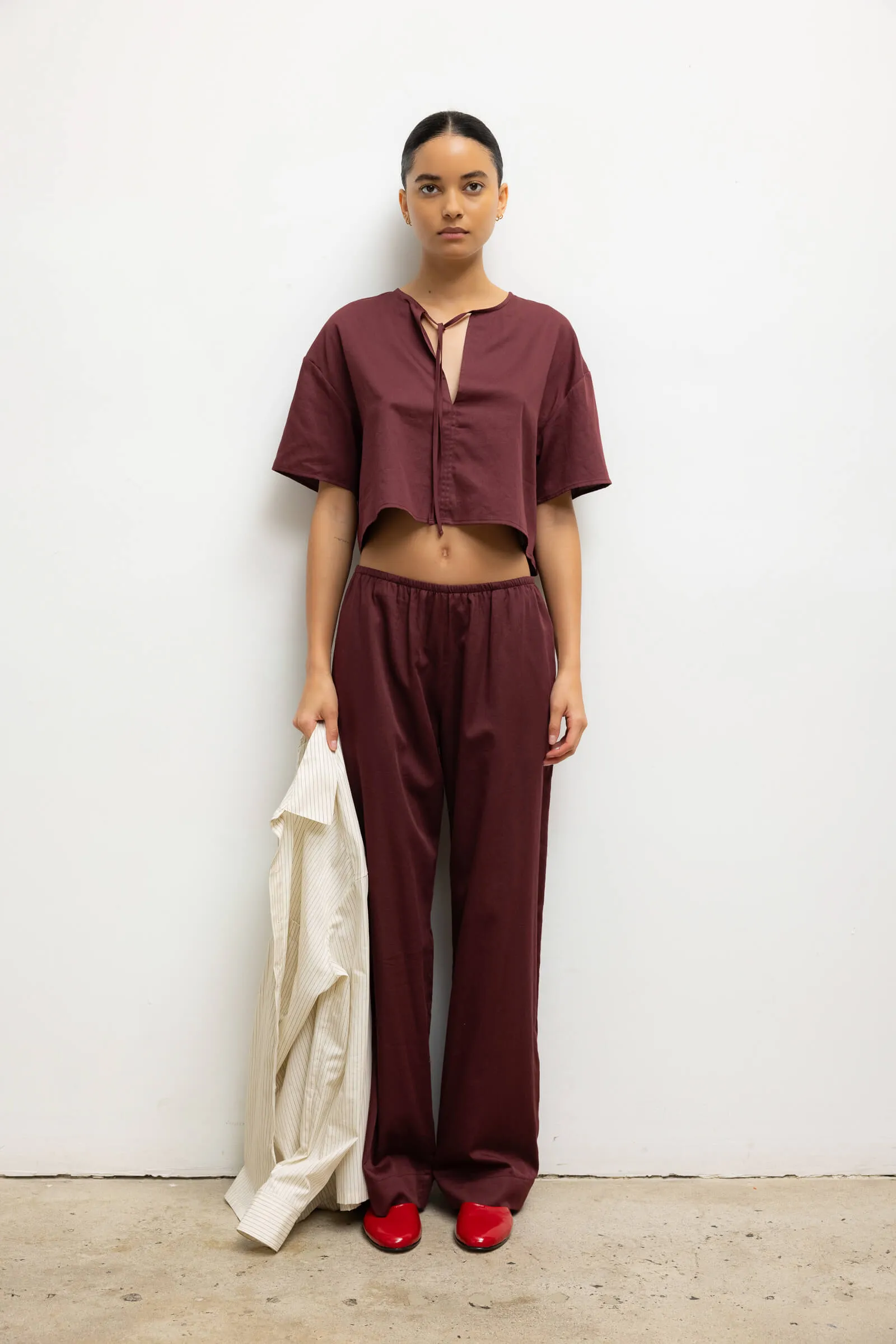 Yoko Short Sleeve Tie Top sold by Leset product image thumbnail 3