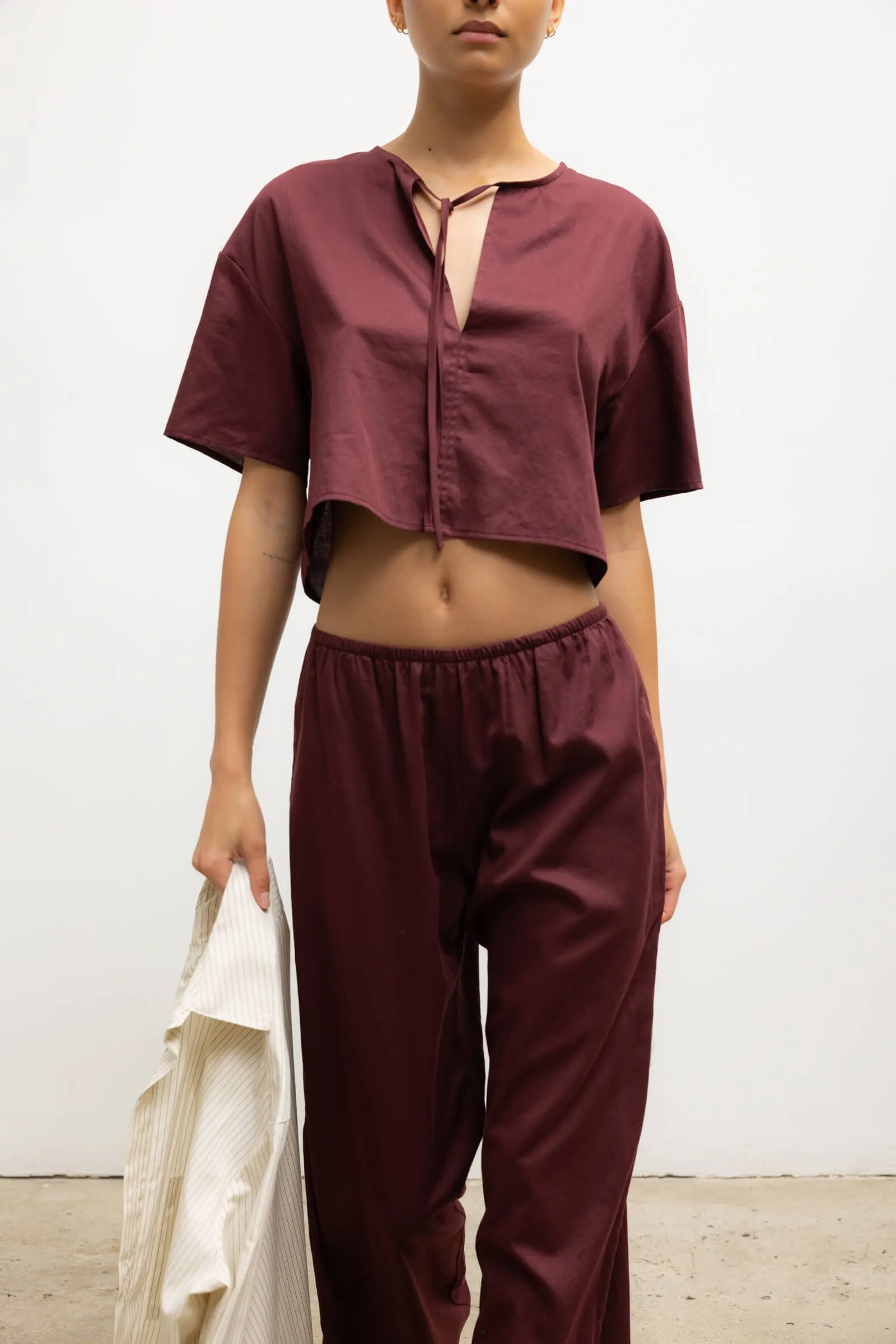 Yoko Short Sleeve Tie Top sold by Leset product image thumbnail 5