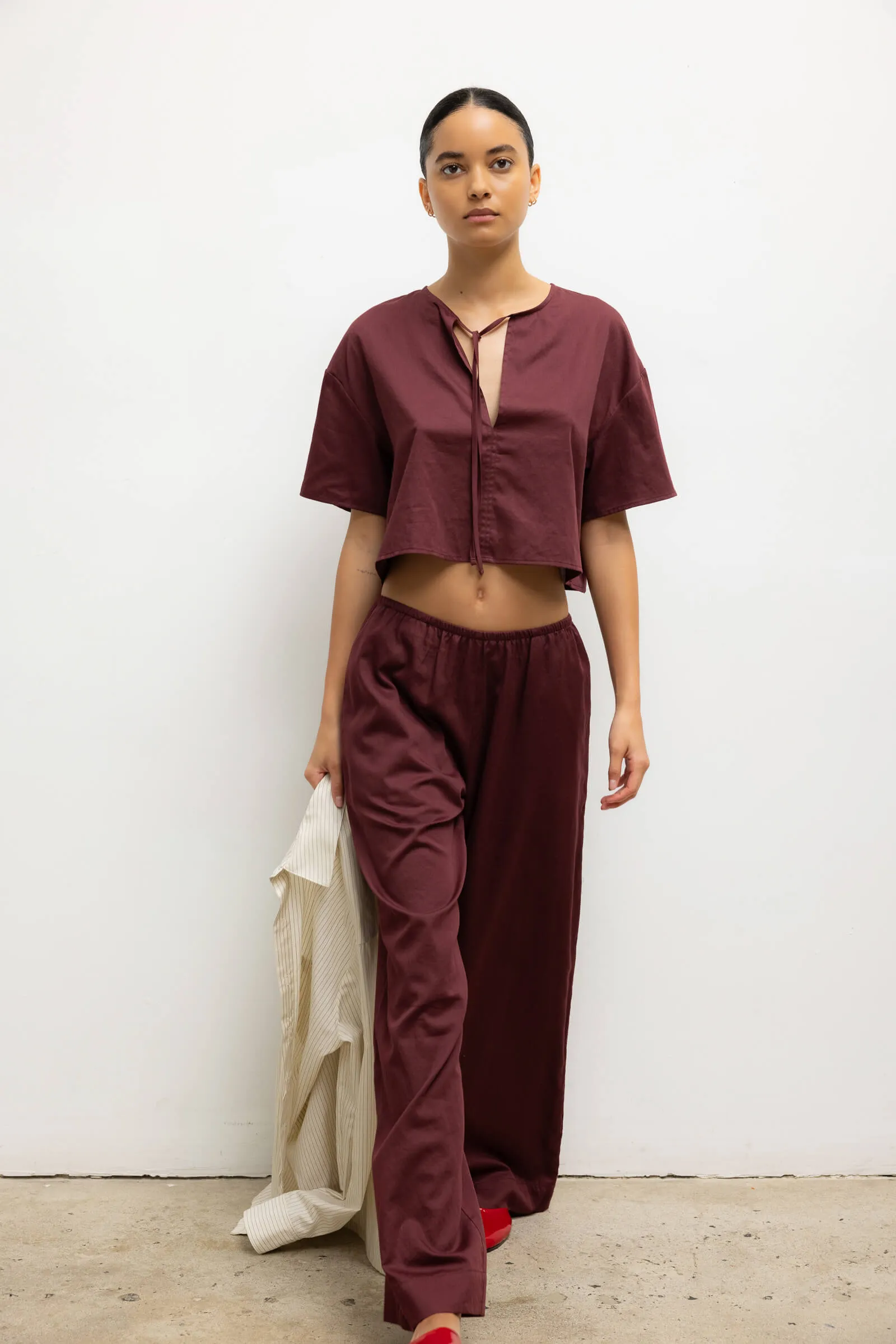 Yoko Short Sleeve Tie Top sold by Leset product image thumbnail 4