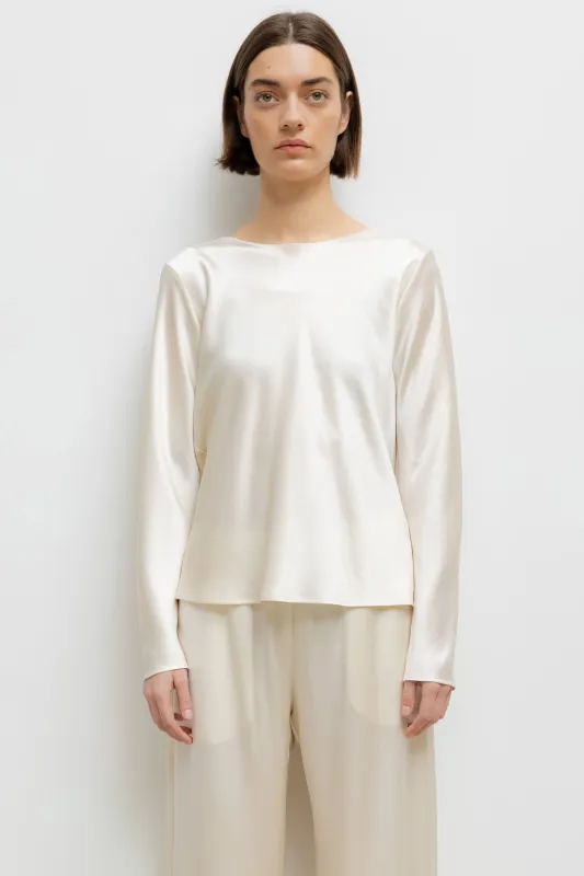 Barb Lace Low Back Top made by Leset