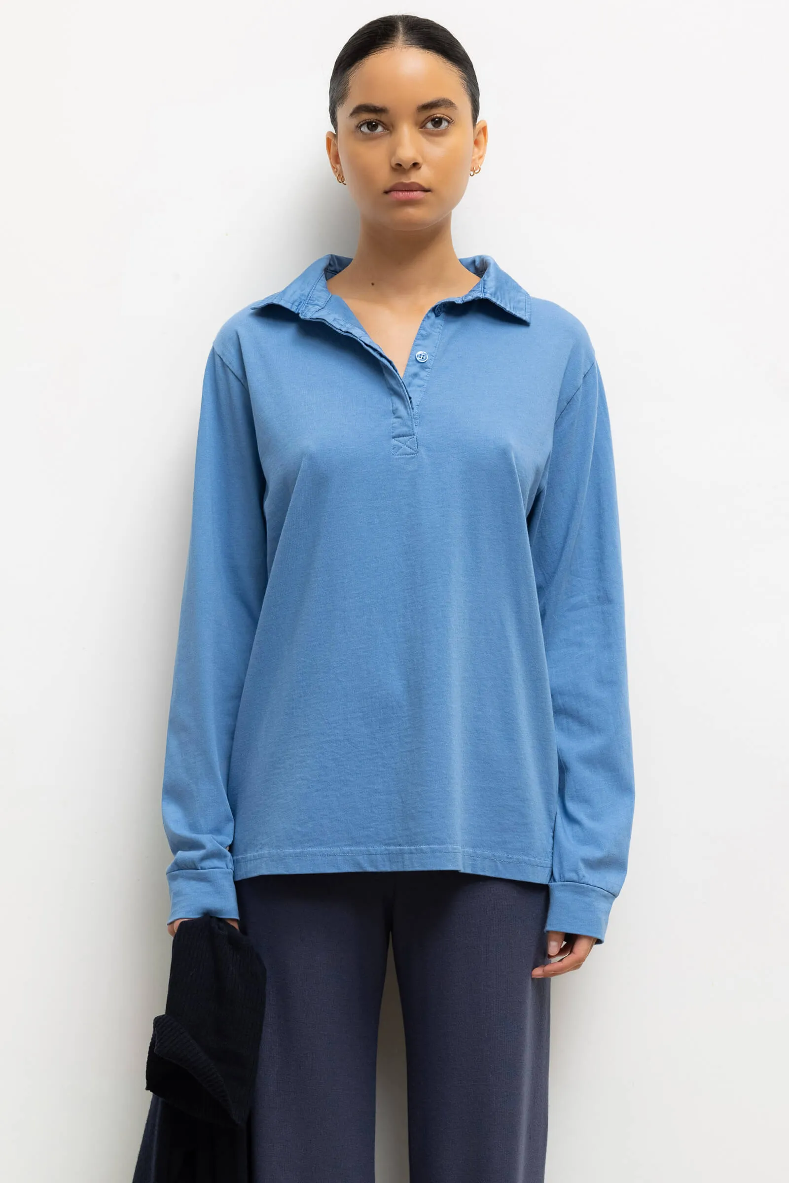 Margo Long Sleeve Polo sold by Leset