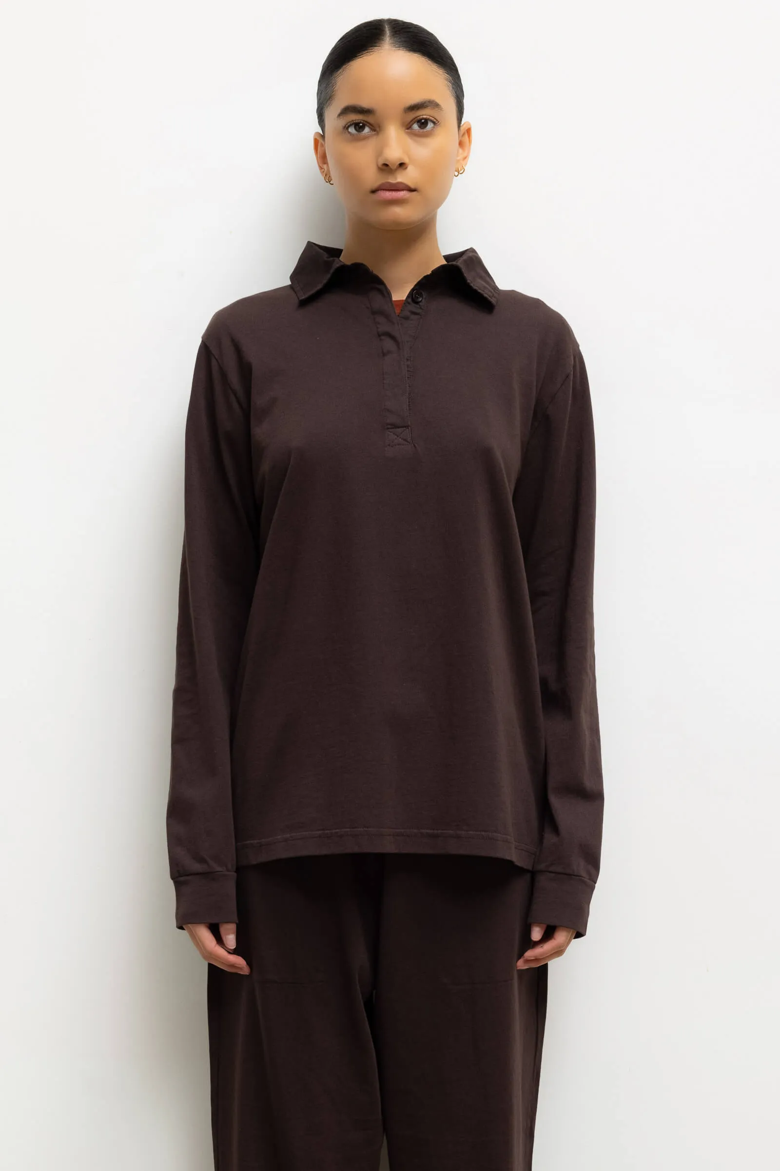 Margo Long Sleeve Polo sold by Leset