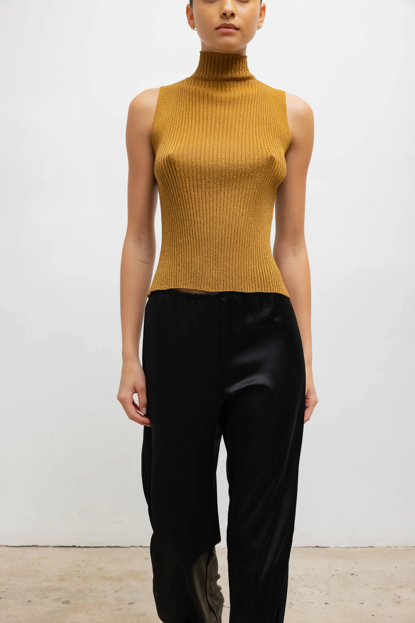 Blake Rib Sleeveless Turtleneck sold by Leset product image thumbnail 5