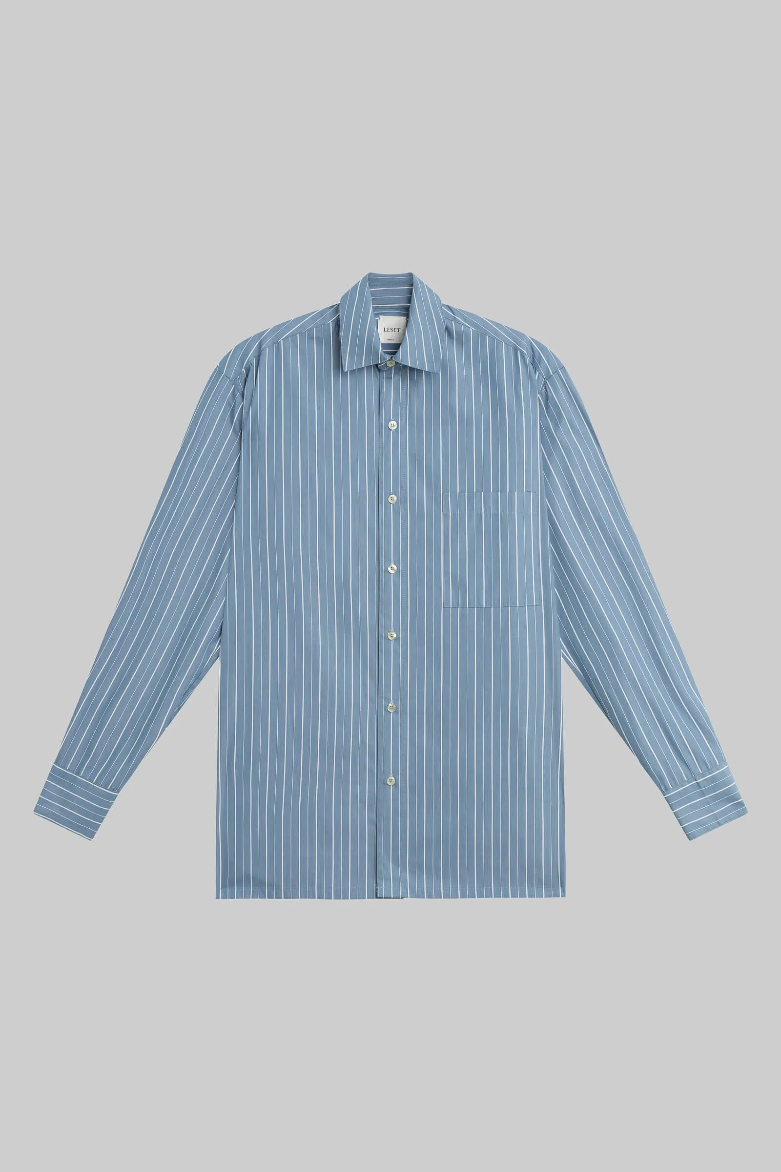 Yoshi Stripe Classic Oversized Button Down sold by Leset product image thumbnail 2