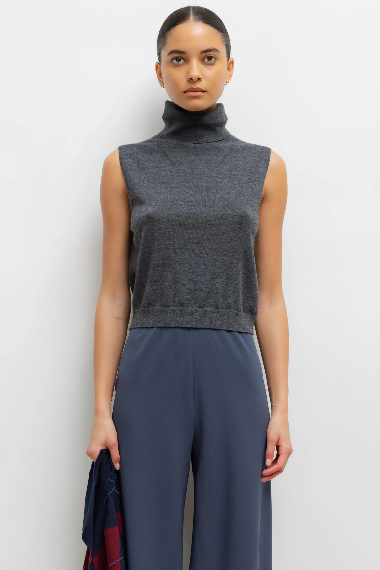 James Sleeveless Turtleneck sold by Leset