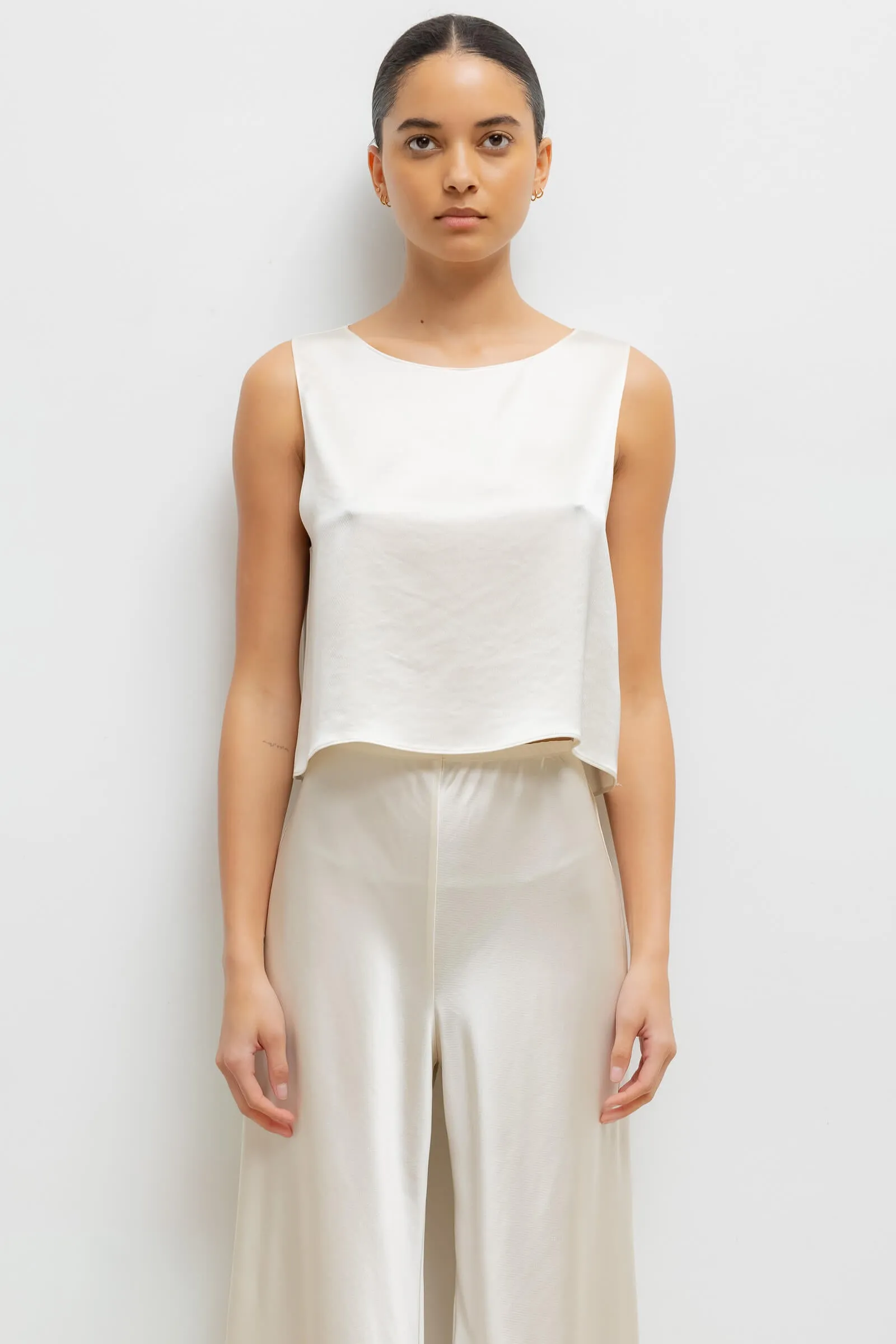 Barb Crop Sleeveless Crew sold by Leset