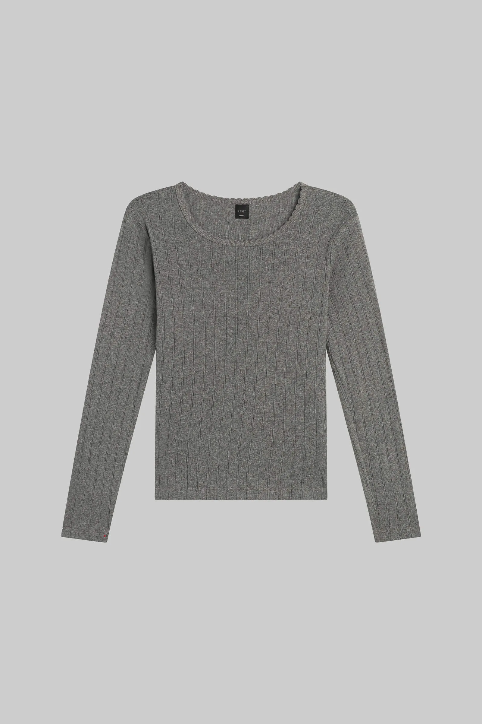Pointelle Slim Fit Long Sleeve sold by Leset product image thumbnail 2