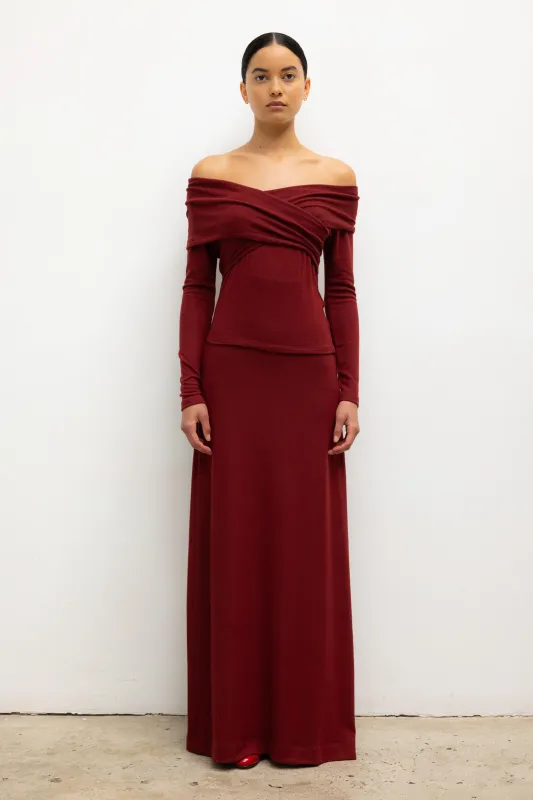 Lauren High Waist Maxi Skirt sold by Leset