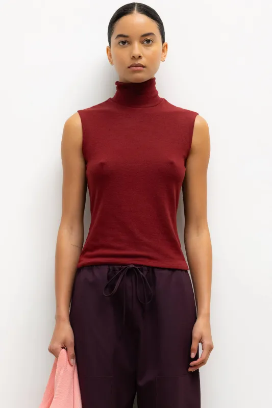 Lauren Sleeveless Turtleneck sold by Leset