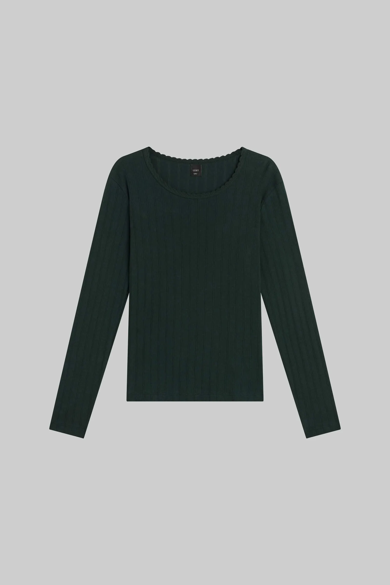 Pointelle Slim Fit Long Sleeve sold by Leset product image thumbnail 2