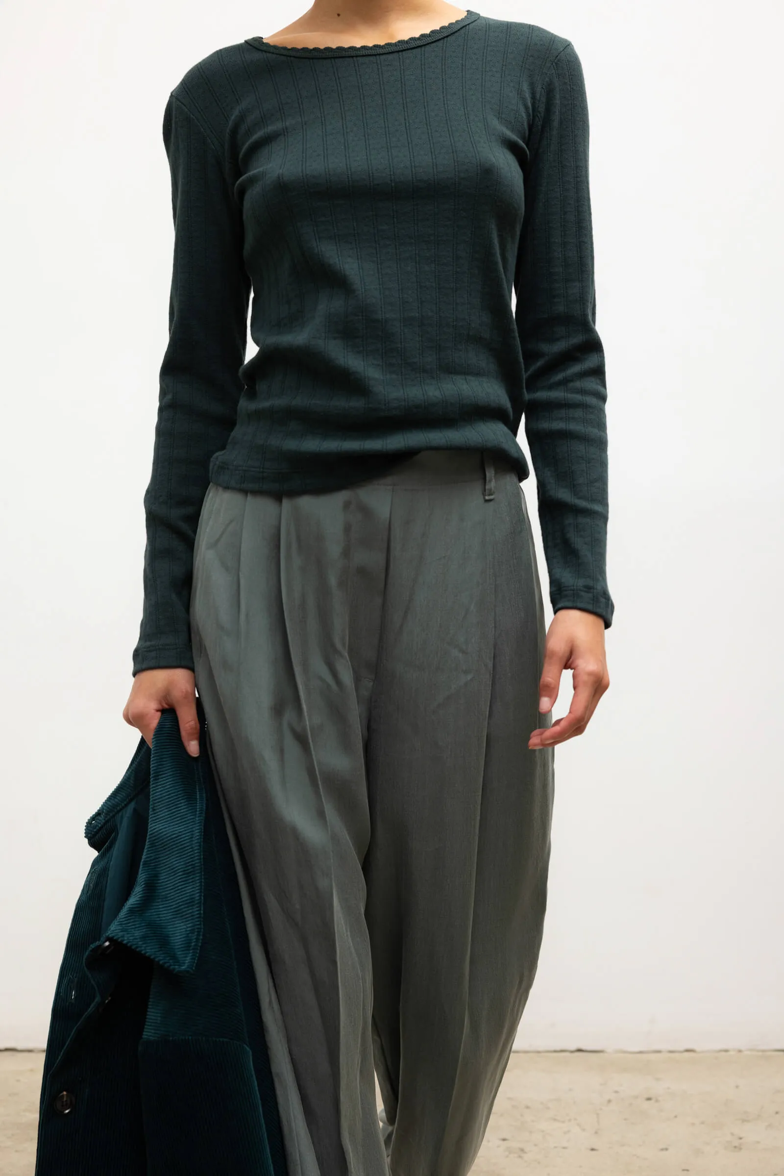 Pointelle Slim Fit Long Sleeve sold by Leset product image thumbnail 5