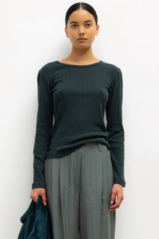 Pointelle Slim Fit Long Sleeve sold by Leset