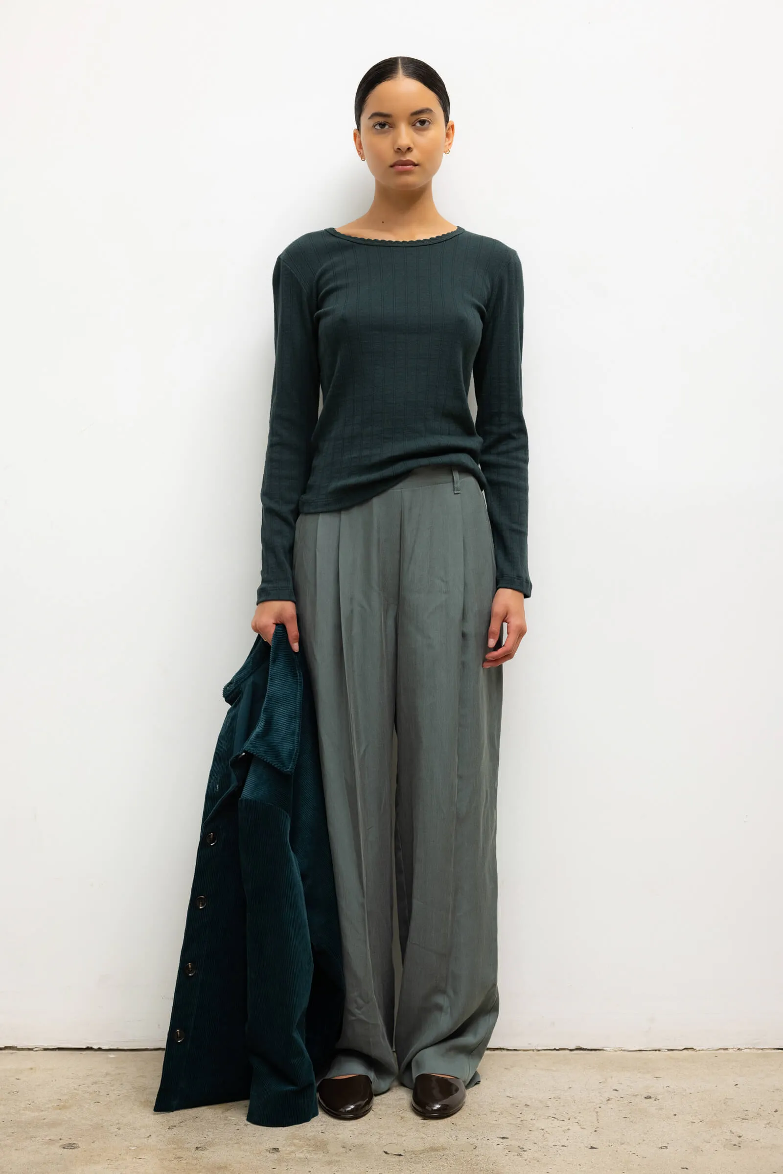 Pointelle Slim Fit Long Sleeve sold by Leset product image thumbnail 3