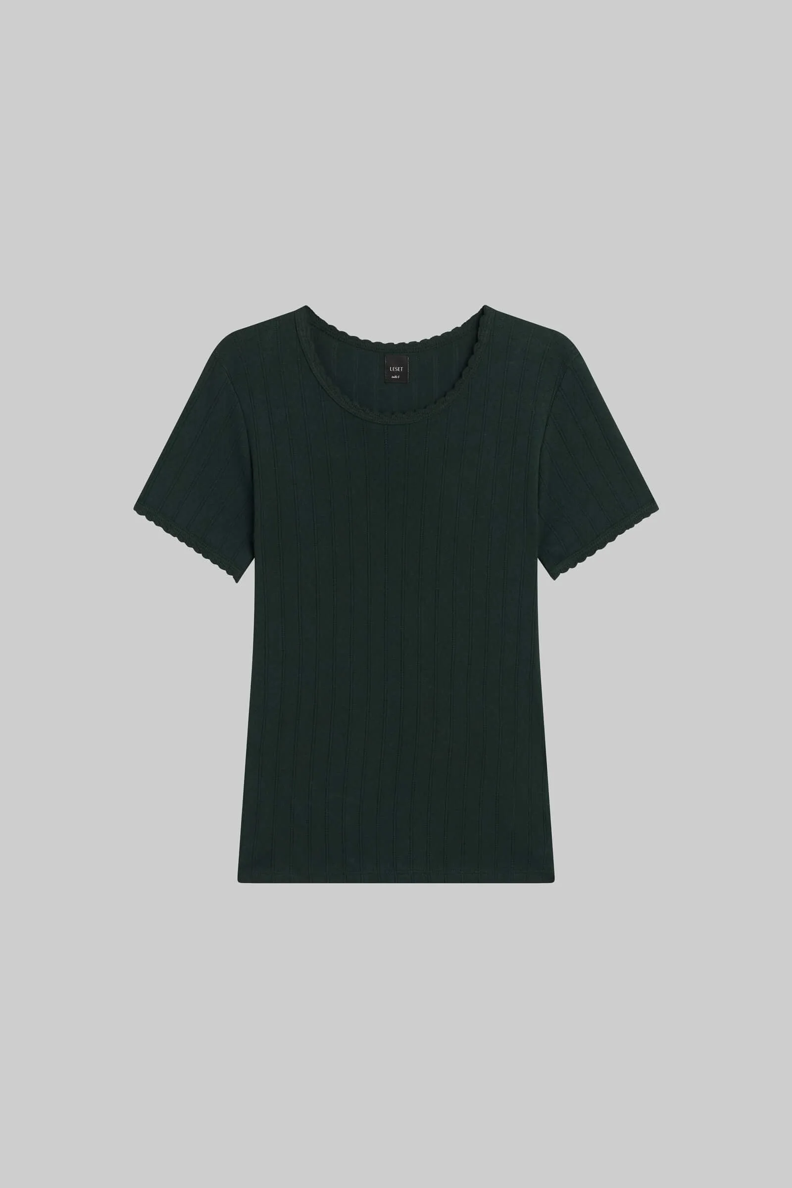 Pointelle Slim Fit Tee sold by Leset product image thumbnail 2
