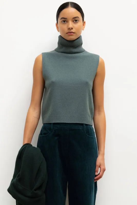 Zoe Sleeveless Turtleneck sold by Leset