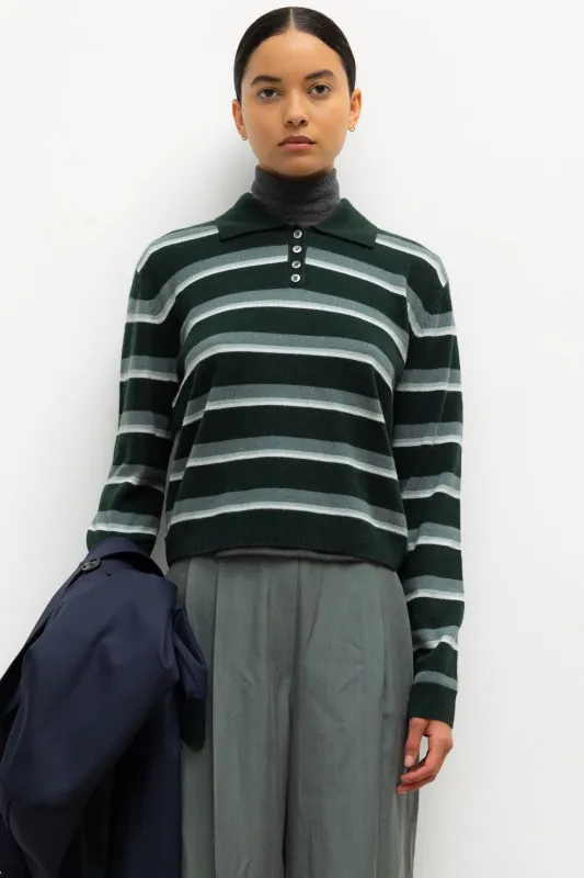 Zoe Stripe Polo sold by Leset