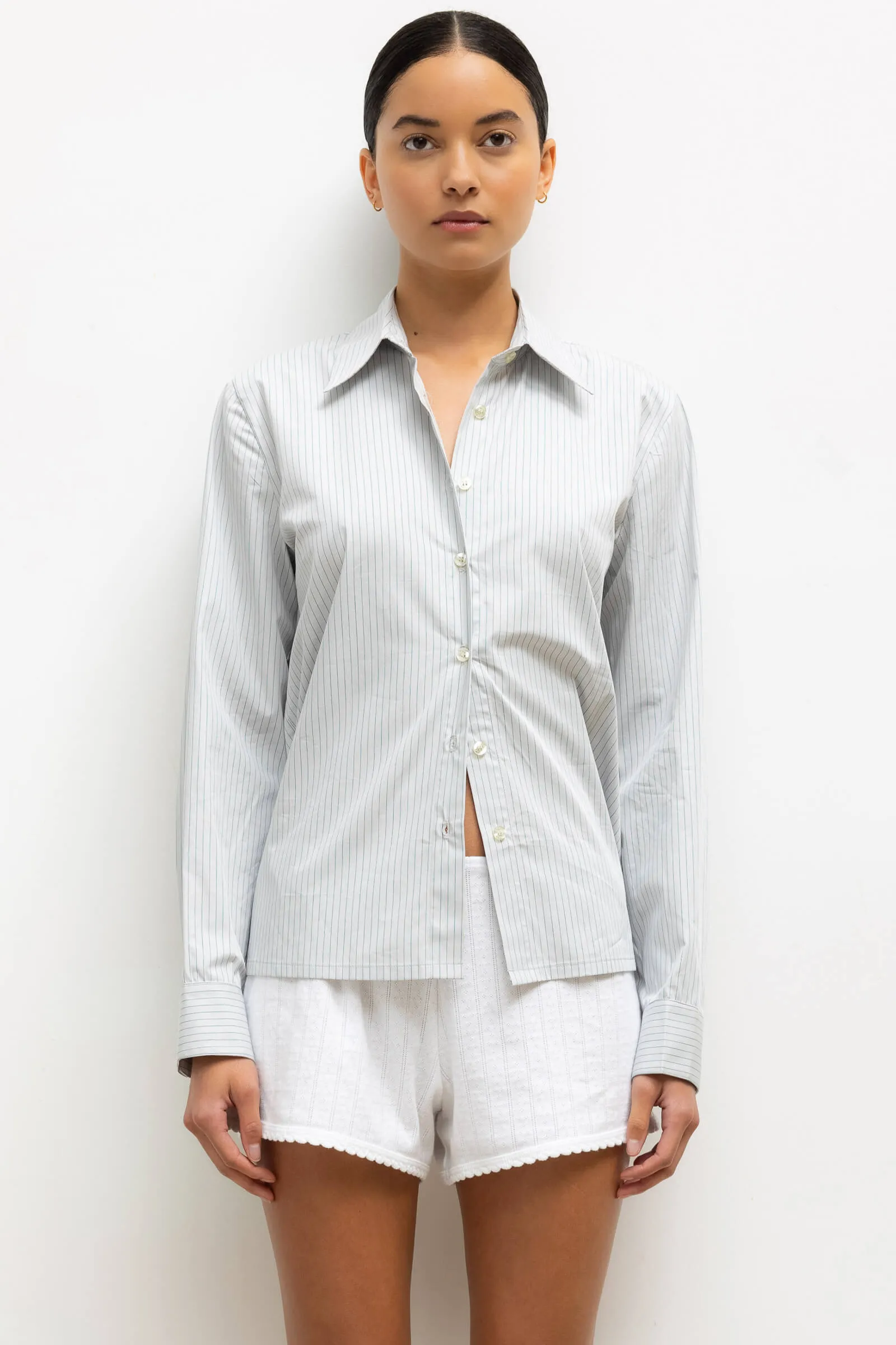 Yoshi Stripe Slim Fit Button Down sold by Leset