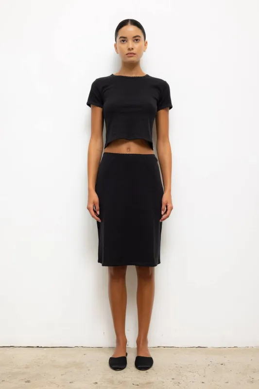 Pointelle Skirt made by Leset