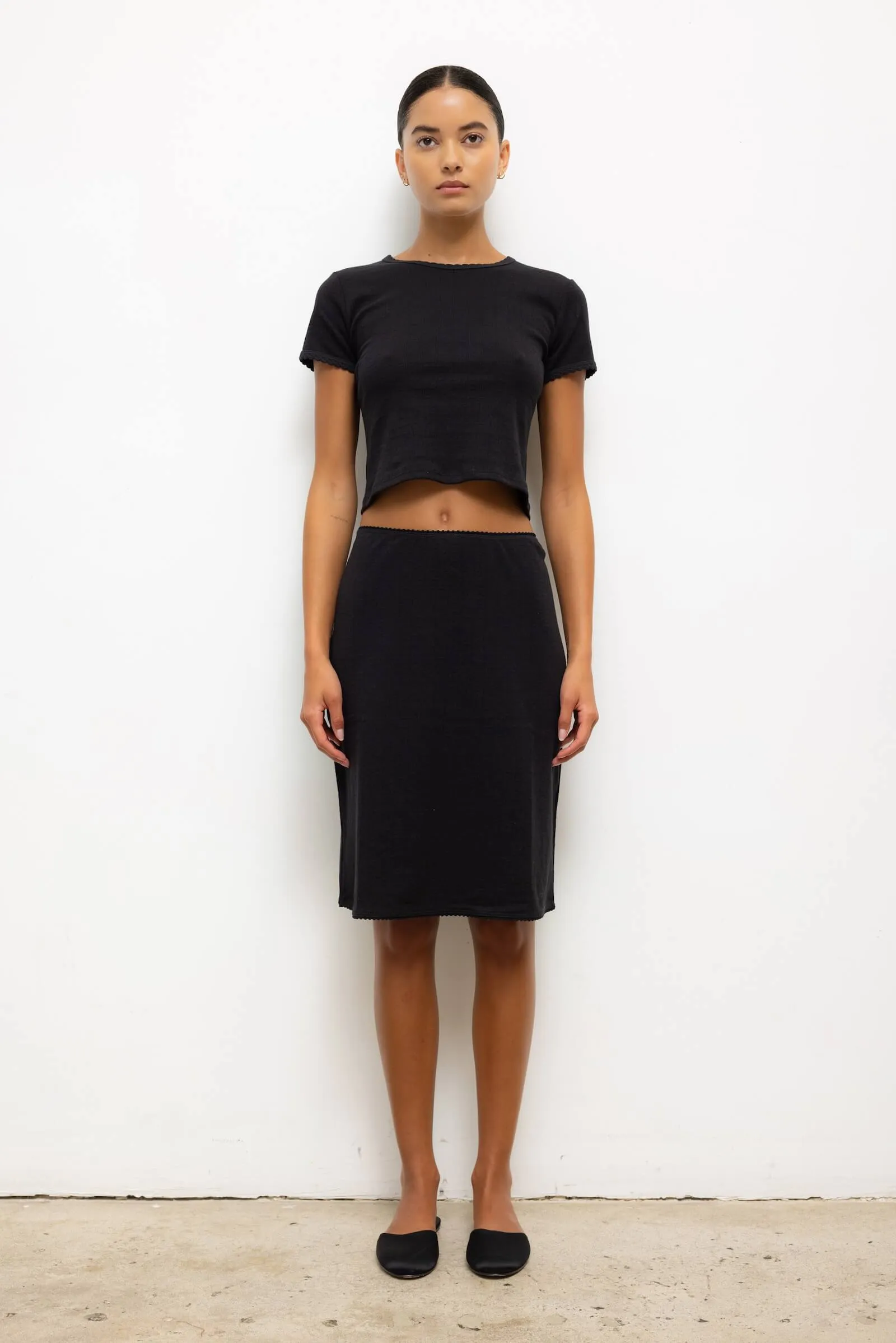 Pointelle Skirt sold by Leset