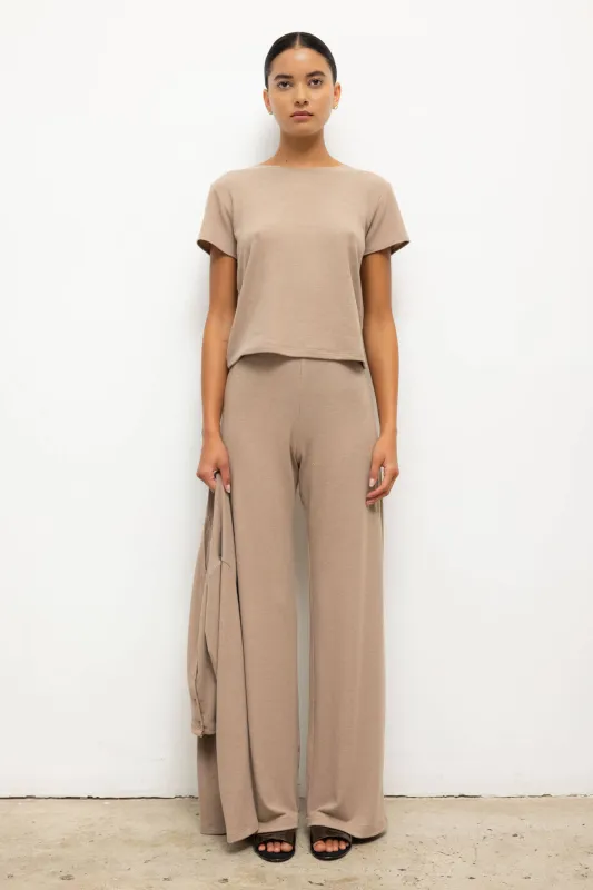 Lauren Wide Leg Pant made by Leset