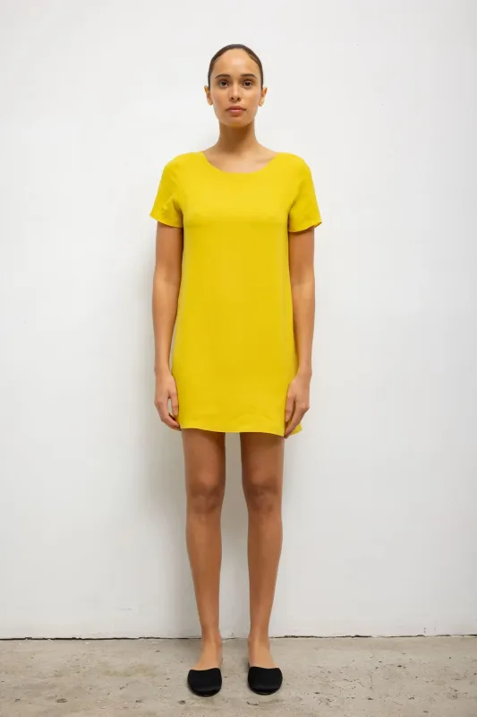 Ari Short Sleeve Mini Dress made by Leset