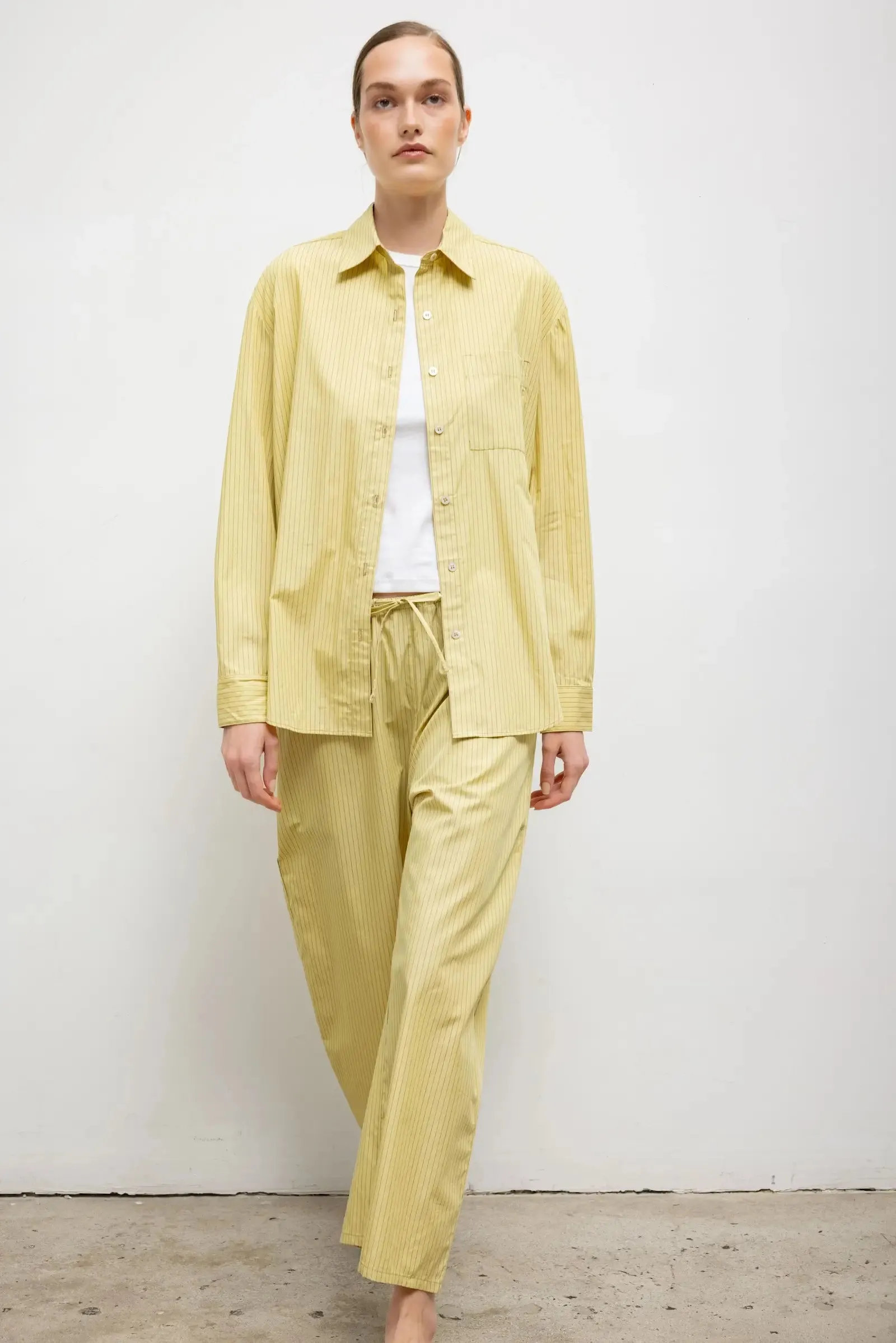 Yoshi Stripe Crop Drawstring Pant sold by Leset product image thumbnail 2
