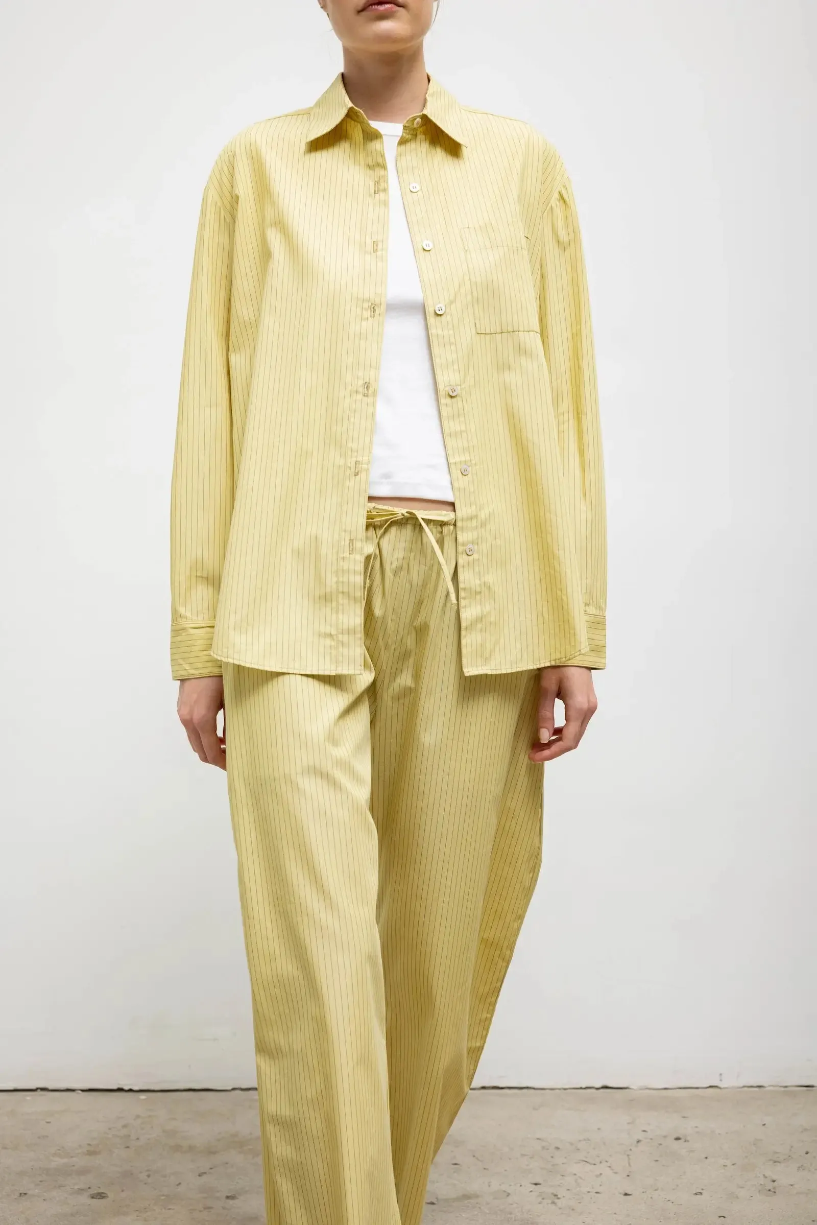 Yoshi Stripe Crop Drawstring Pant sold by Leset product image thumbnail 3