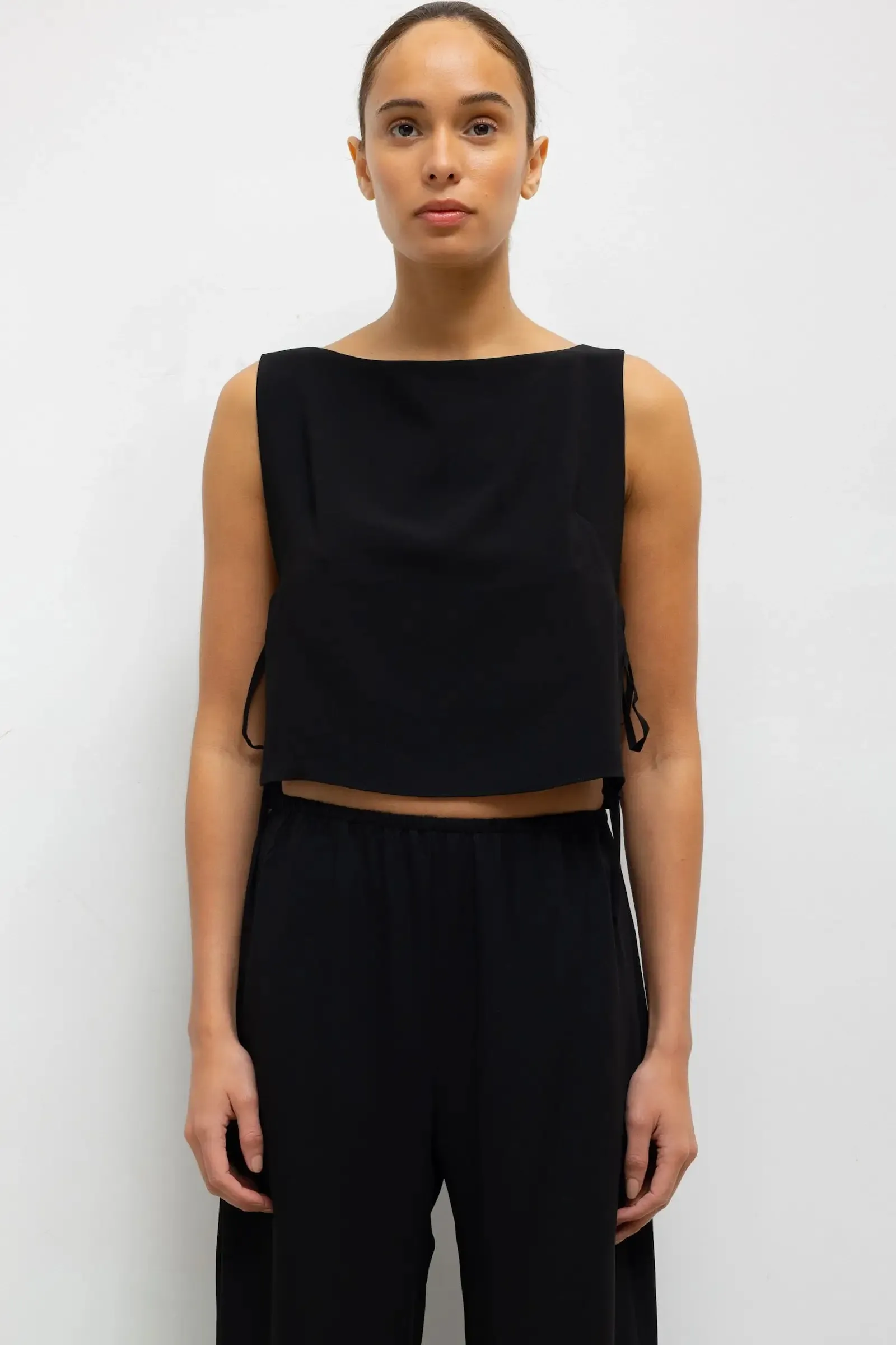 Ari Boatneck Tie Top sold by Leset
