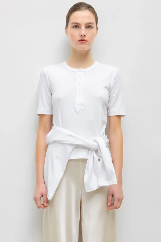 Nando Short Sleeve Henley made by Leset
