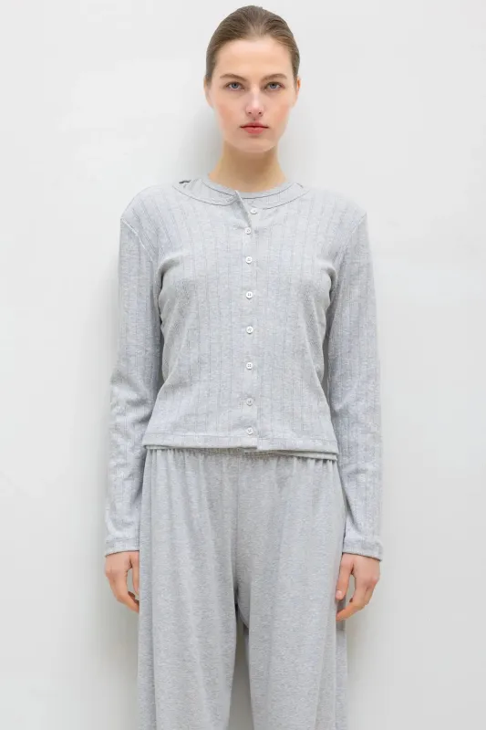 Pointelle Classic Cardigan II made by Leset