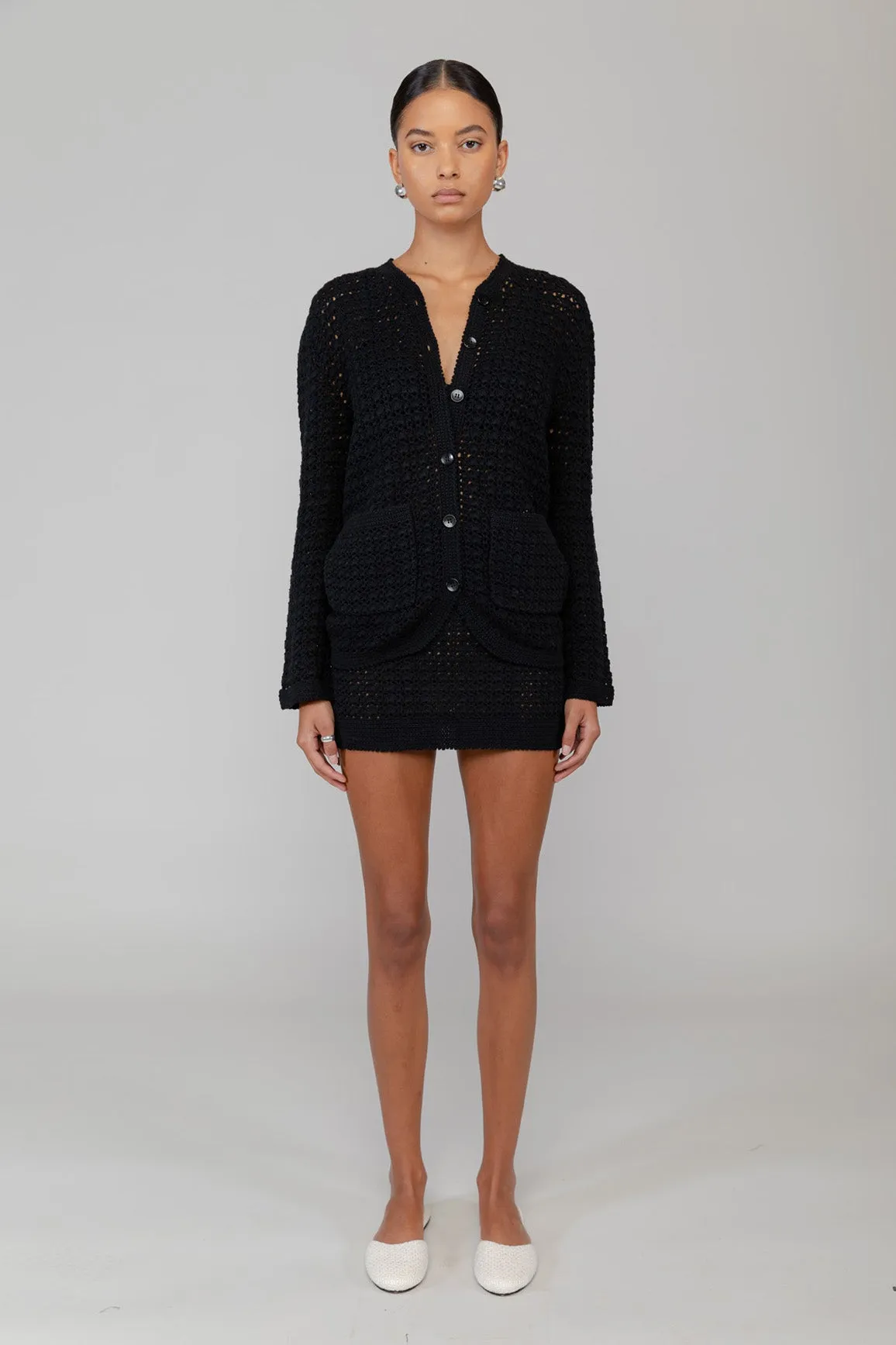 Lucy Crochet Boxy Cardigan sold by Leset product image thumbnail 3