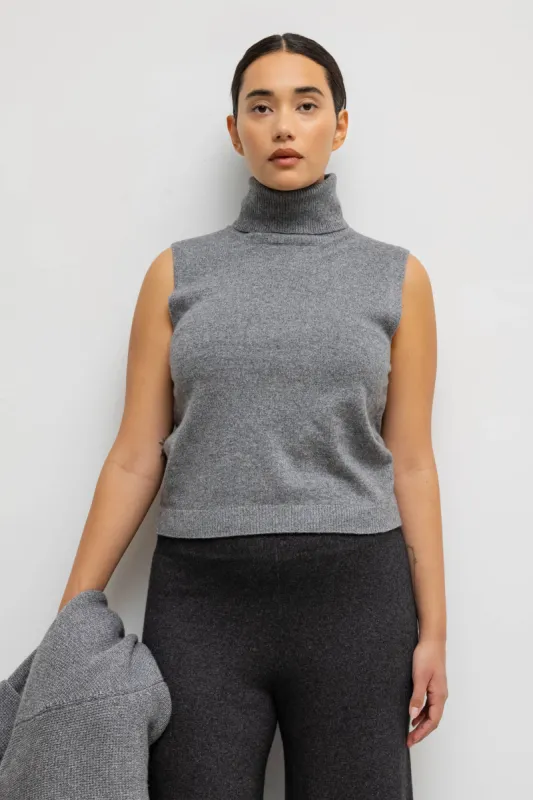 Zoe Sleeveless Turtleneck sold by Leset