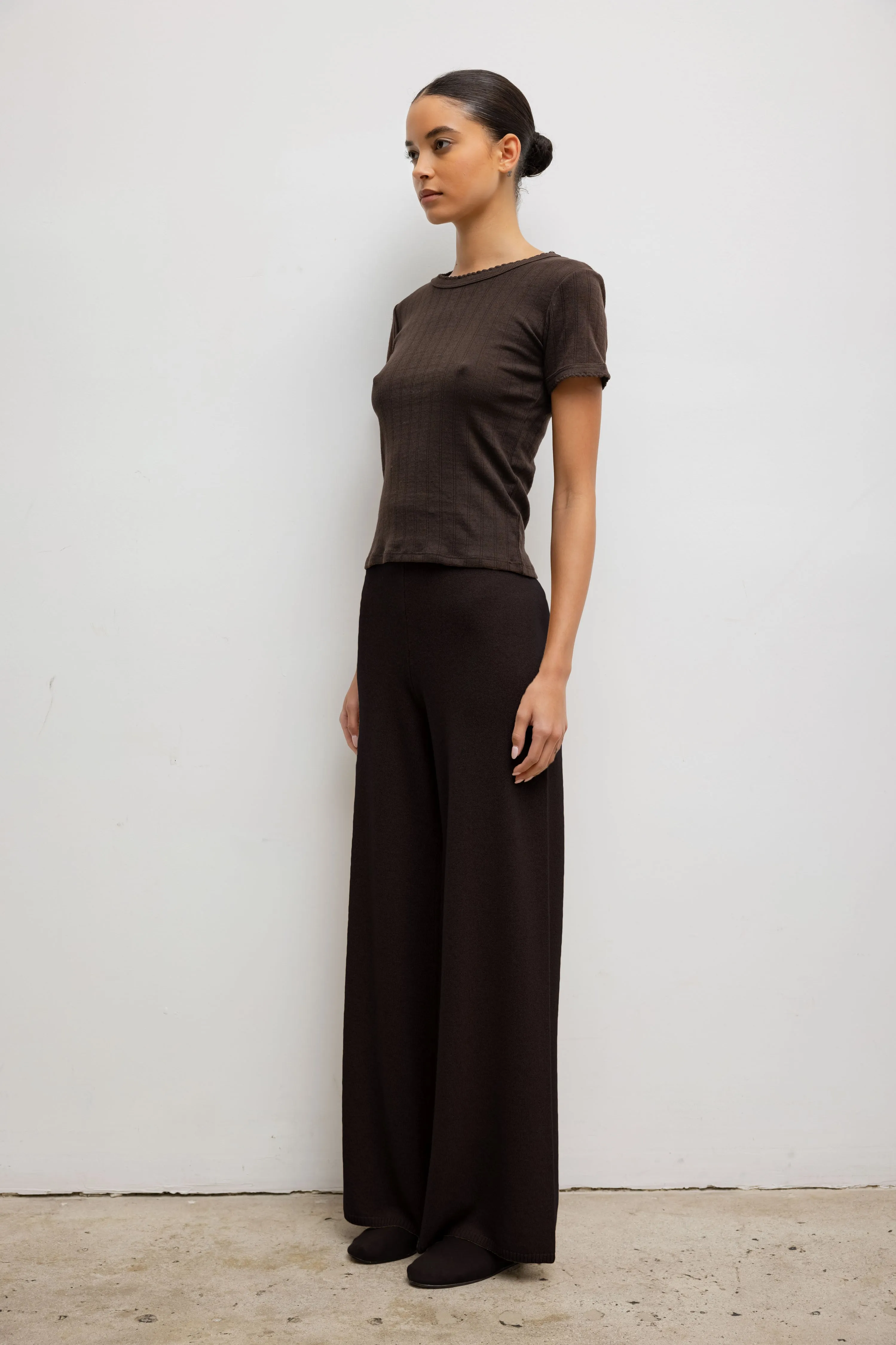 Pointelle Slim Fit Tee sold by Leset product image thumbnail 5