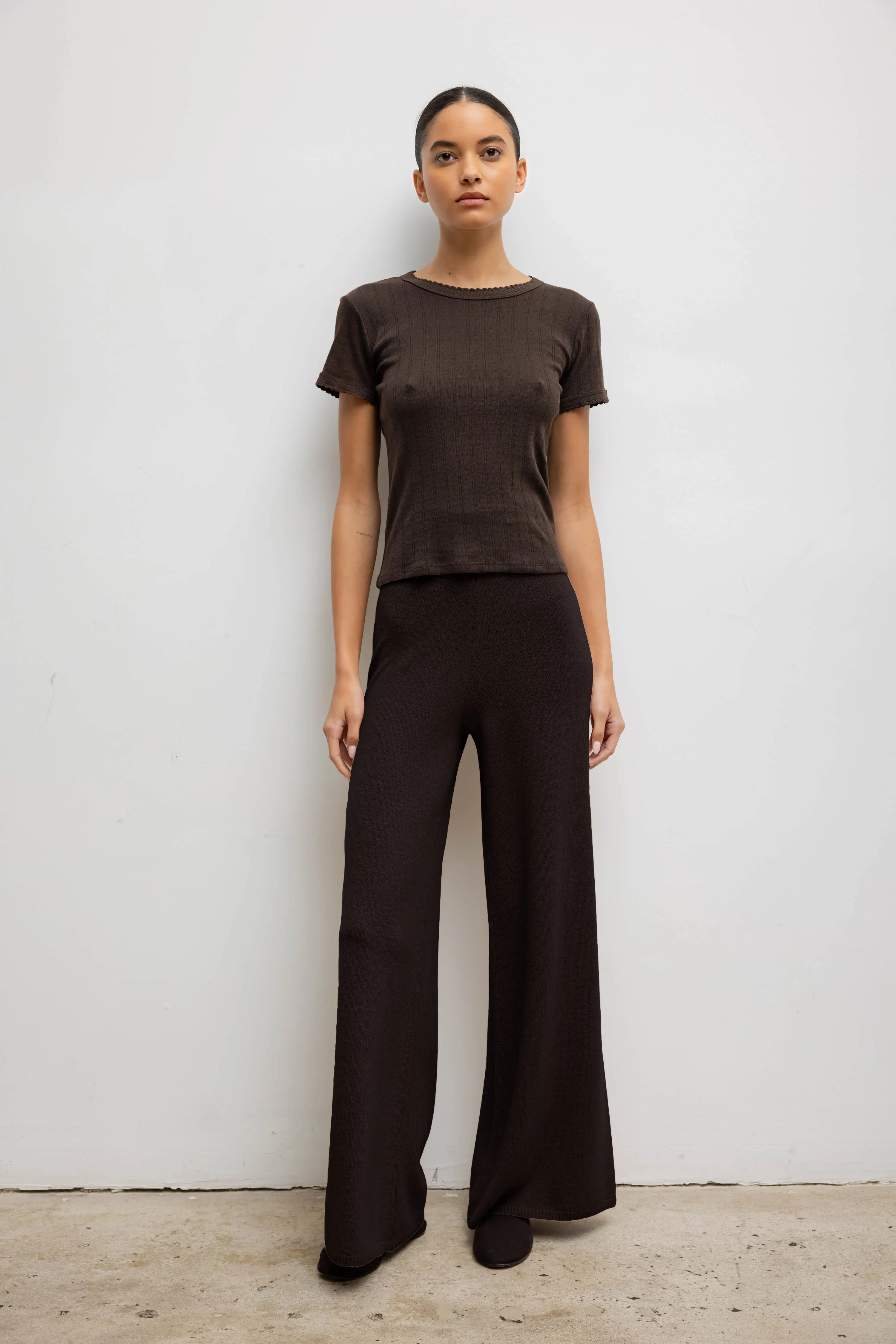 Pointelle Slim Fit Tee sold by Leset product image thumbnail 4