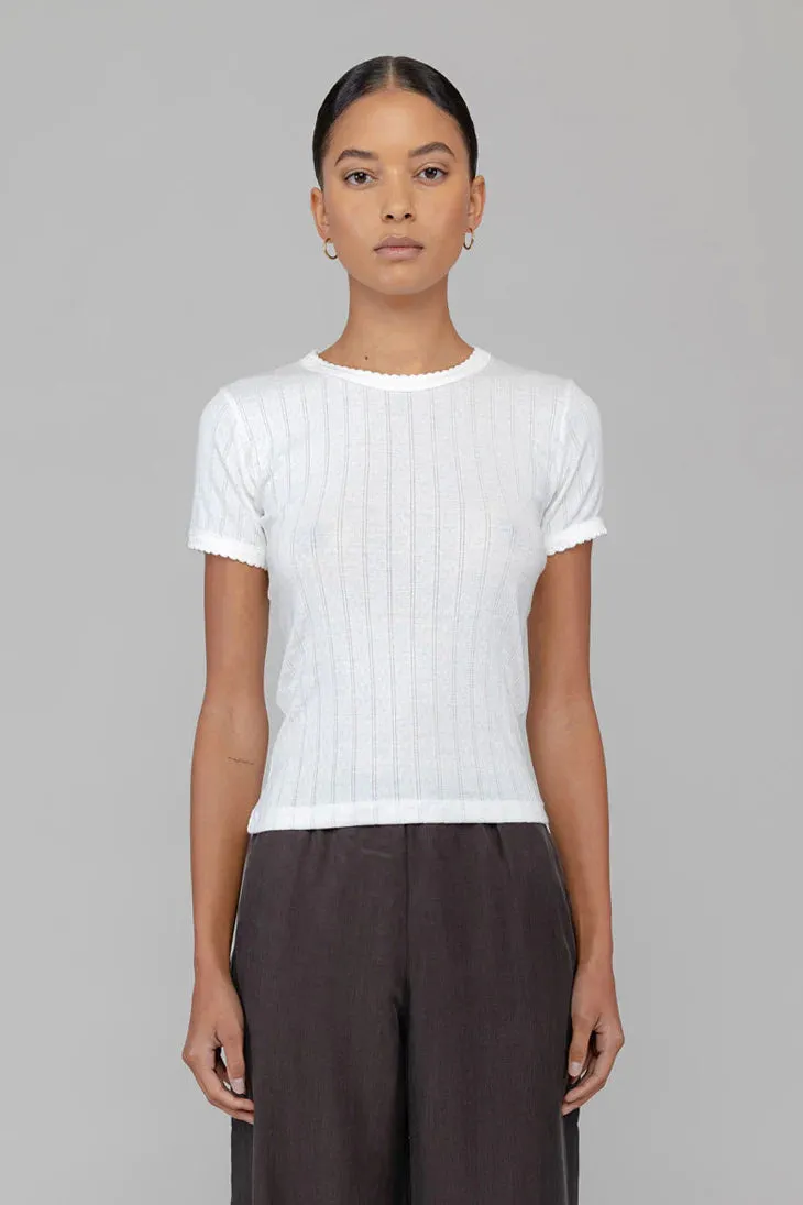 Pointelle Slim Fit Tee 2 Pack sold by Leset product image thumbnail 3