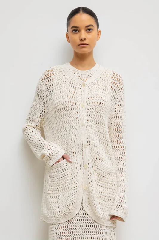 Lucy Boxy Cardigan sold by Leset