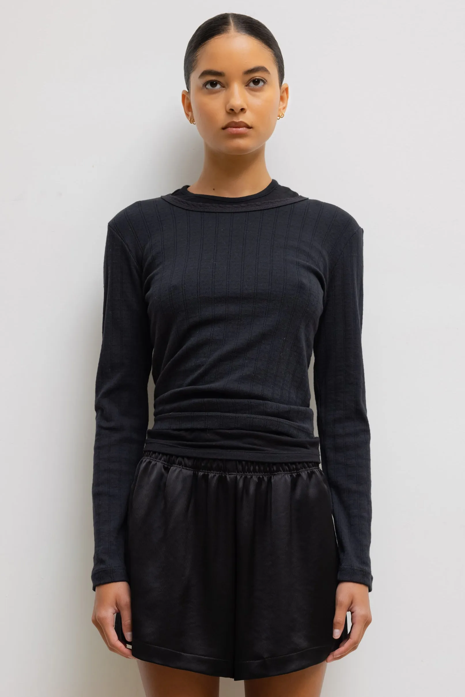 Pointelle Slim Fit Long Sleeve sold by Leset