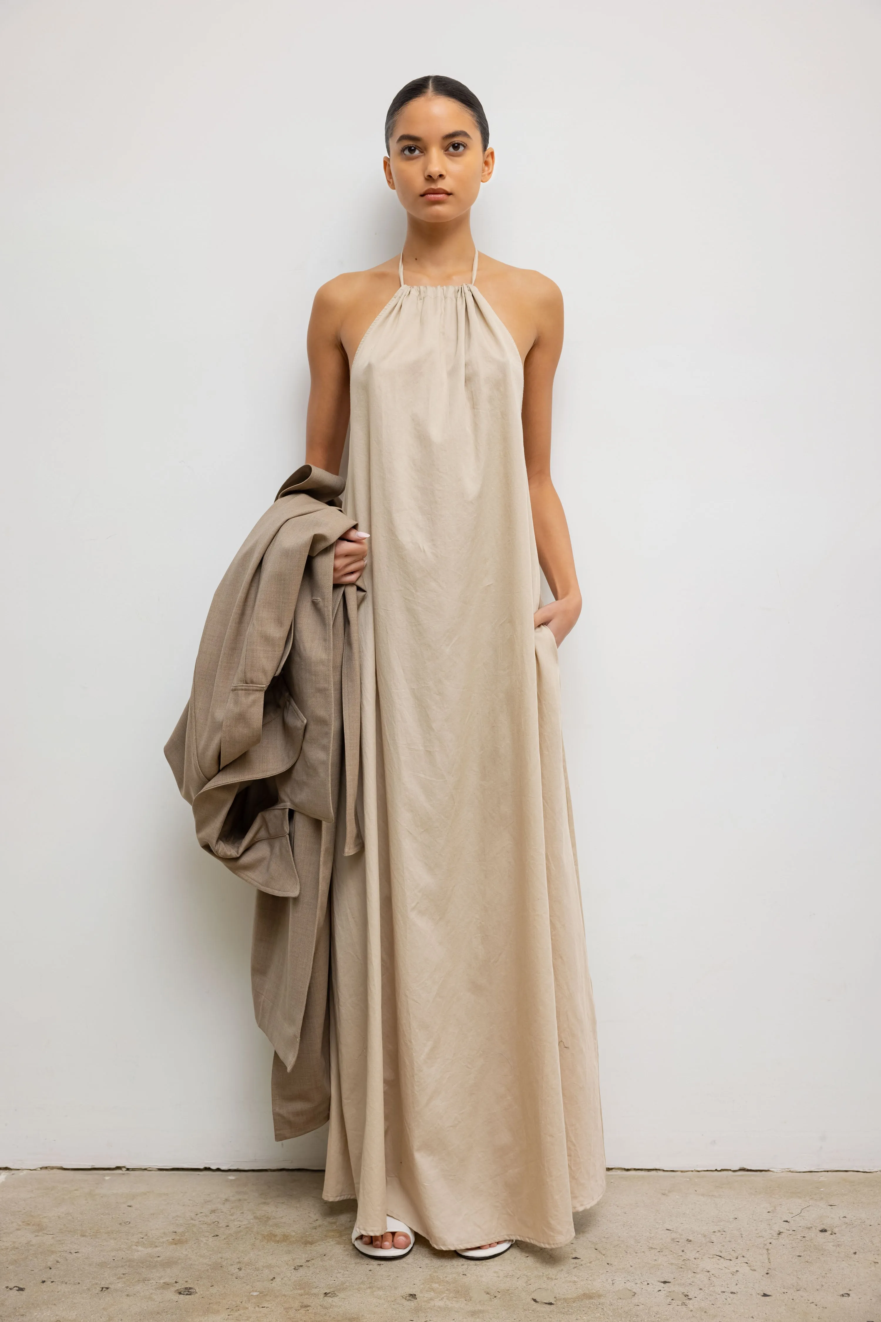 Yoko Halter Maxi Dress sold by Leset