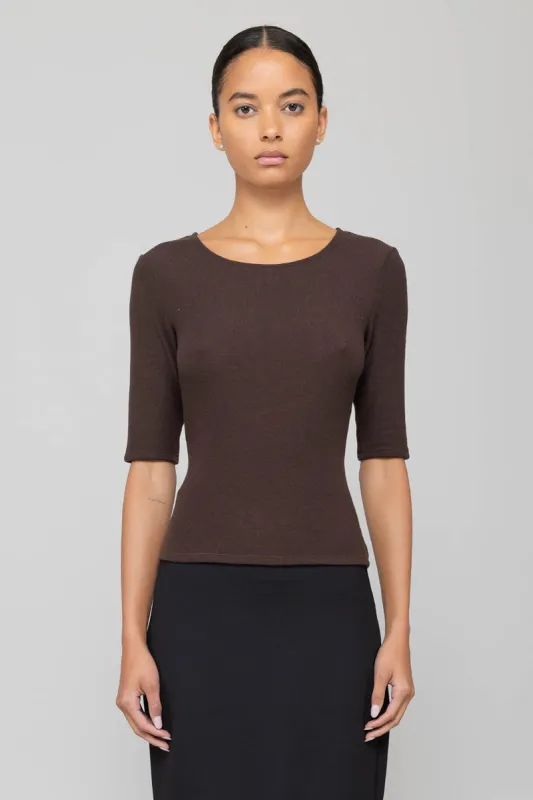 Lauren Mid Sleeve Tee sold by Leset