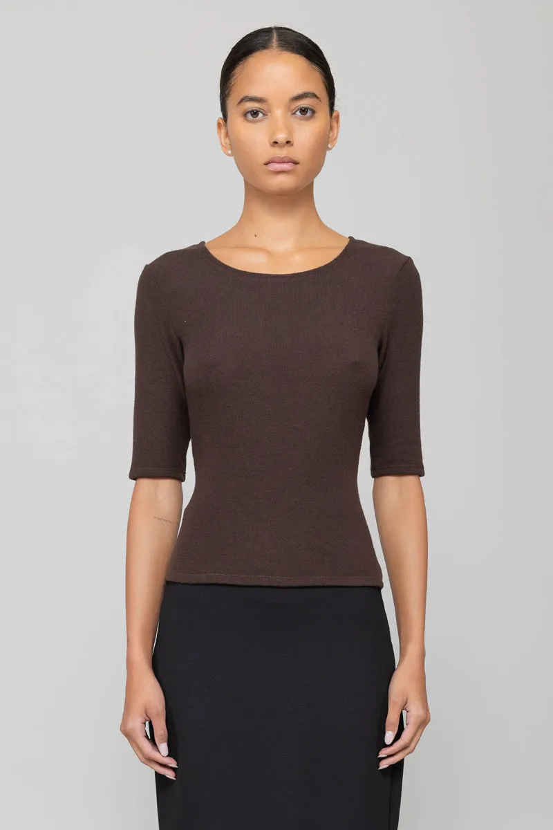 Lauren Mid Sleeve Tee sold by Leset