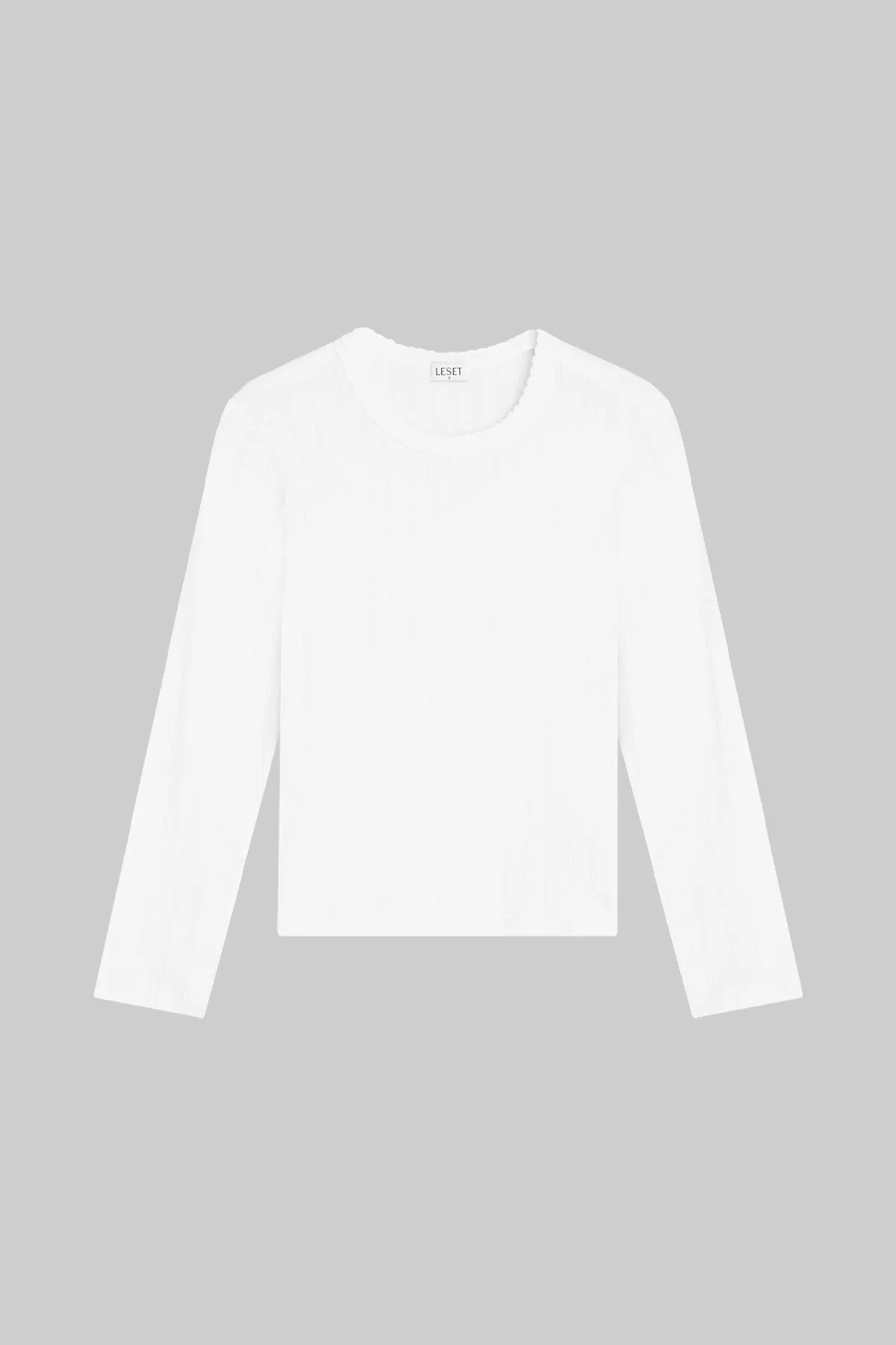 Pointelle Slim Fit Long Sleeve sold by Leset product image thumbnail 2