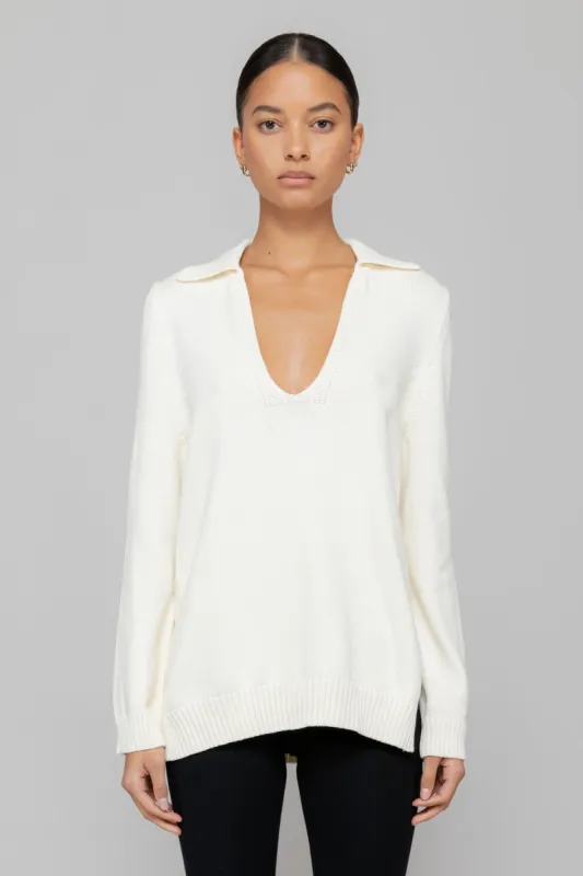 May Polo V Neck sold by Leset