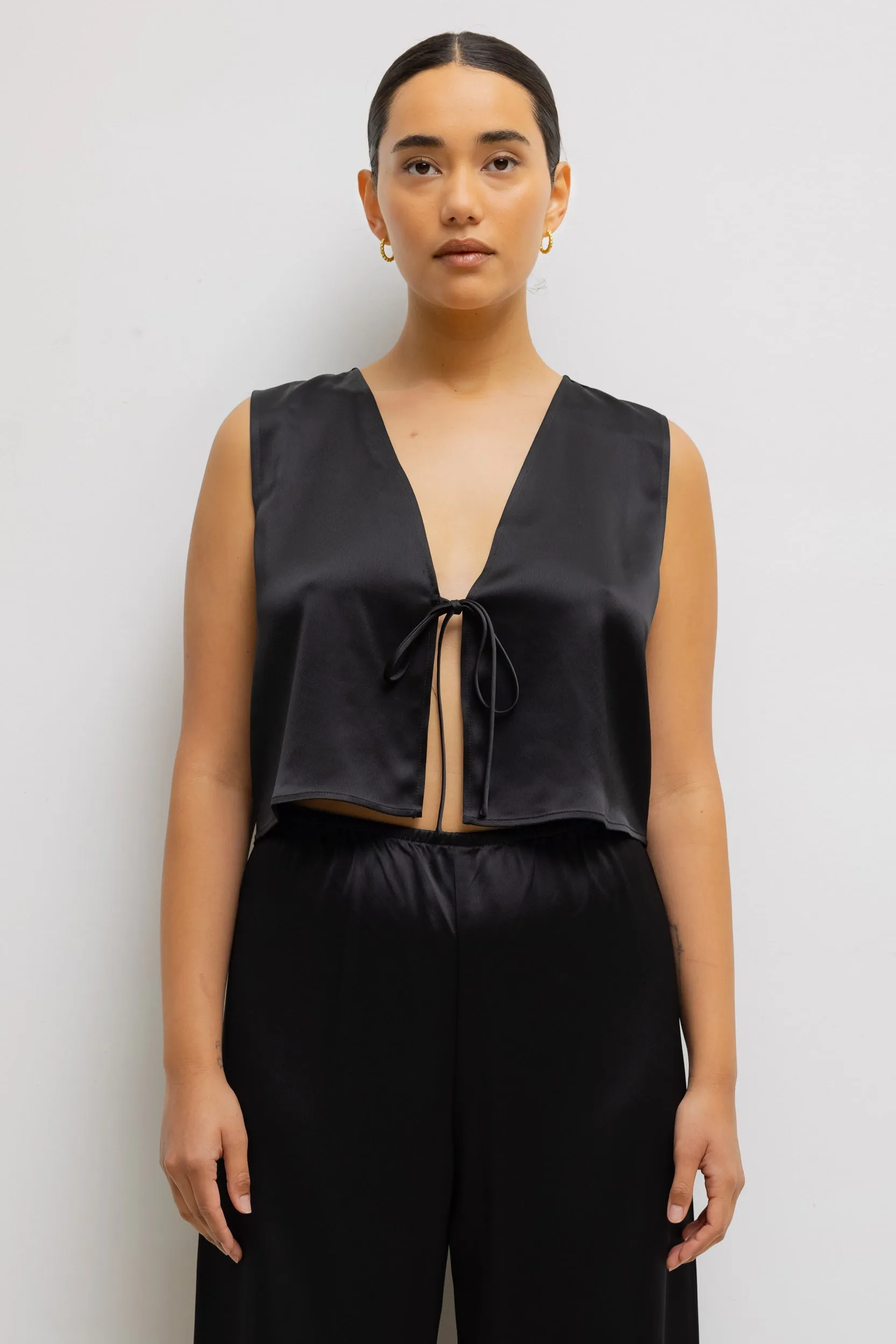 Barb Tie Top sold by Leset